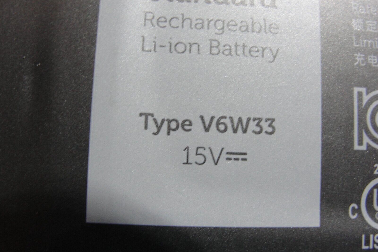 Dell Inspiron 14” 5425 Genuine Laptop Battery 15V 54Wh 3420mAh V6W33 WV3K8