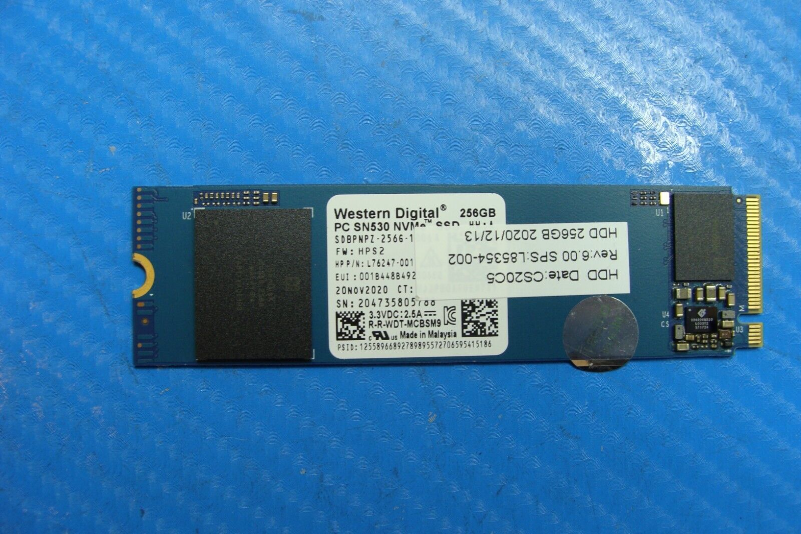 $29.99 | HP EliteBook 840 G7 Western Digital NVMe 256gb SSD Drive l85354-002 sdbpnpz-256g