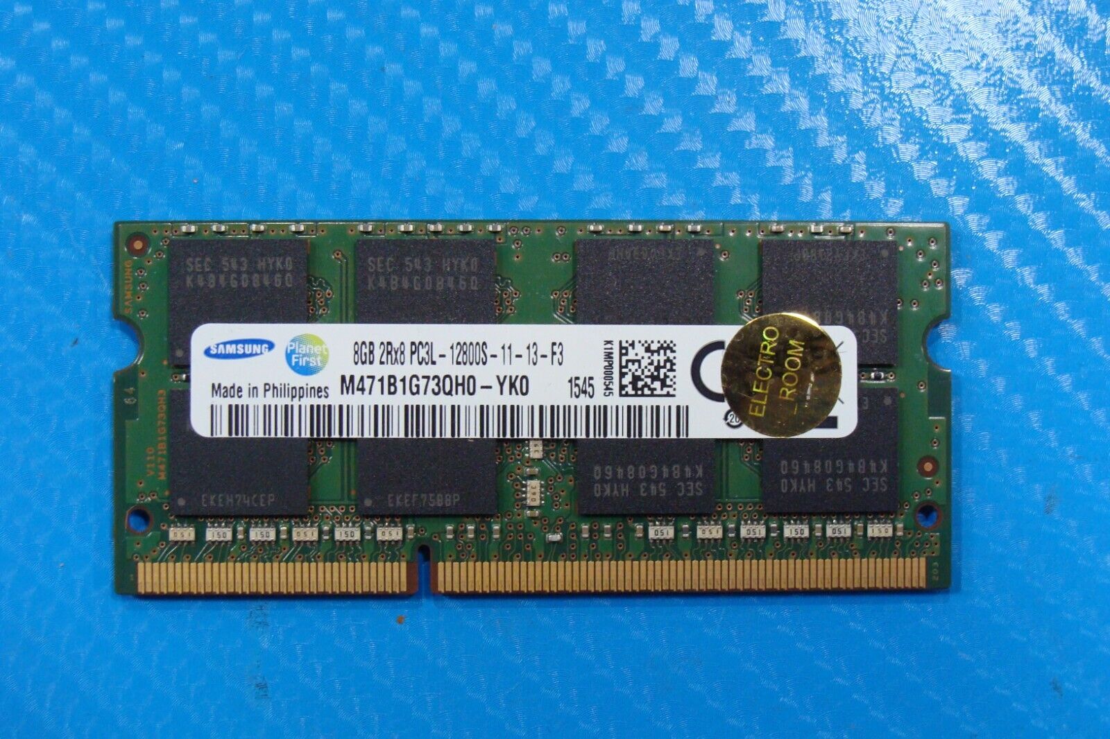 Dell 15 7559 Samsung 8GB 2Rx8 PC3L-12800S Memory RAM SO-DIMM M471B1G73QH0-YK0