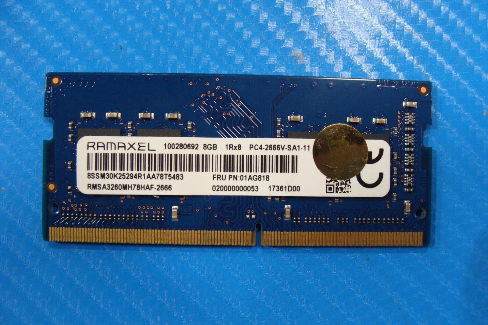 Lenovo 320-15IKB Ramaxel 8GB PC4-2666V Memory RAM SO-DIMM RMSA3260MH78HAF-2666