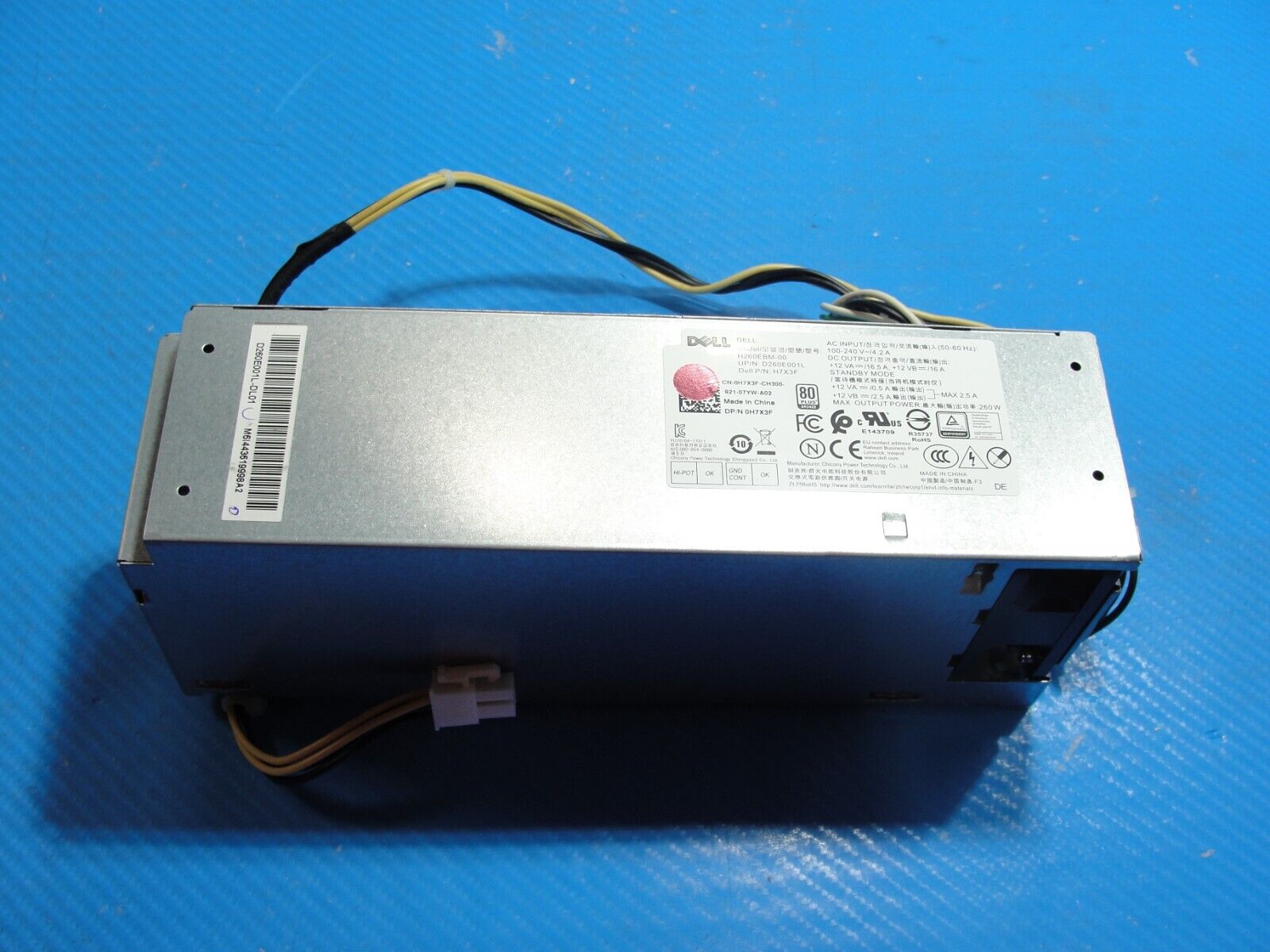 Dell Optiplex 3060 SFF Desktop 260W Power Supply H7X3F H260EBM-00