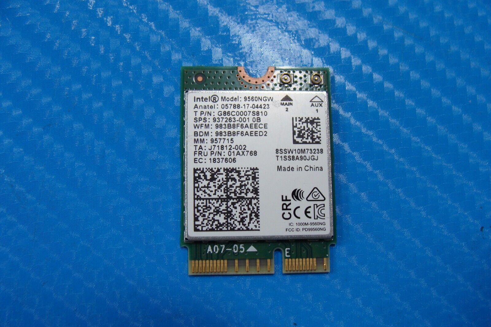 HP Pavilion 15.6” 15-cs1063cl Genuine Laptop Wireless WiFi Card 9560NGW 01AX768