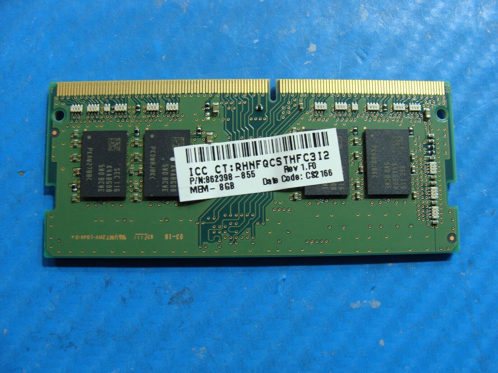 HP 14m-dw1013dx Samsung 8GB 1Rx8 PC4-3200AA Memory RAM SO-DIMM M471A1K43DB1-CWE