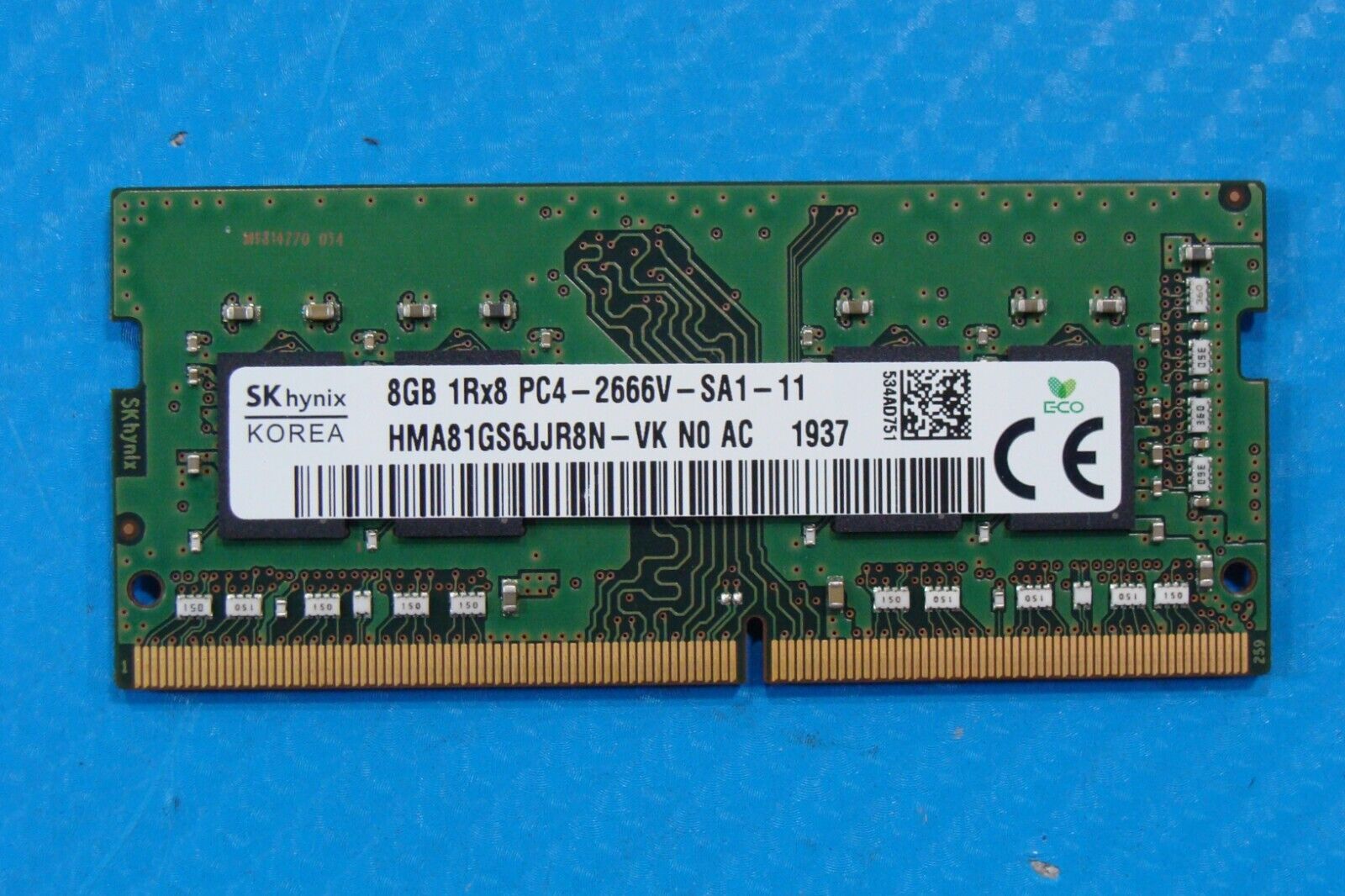 Dell 3583 SK Hynix 8GB 1Rx8 PC4-2666V Memory RAM SO-DIMM HMA81GS6JJR8N-VK