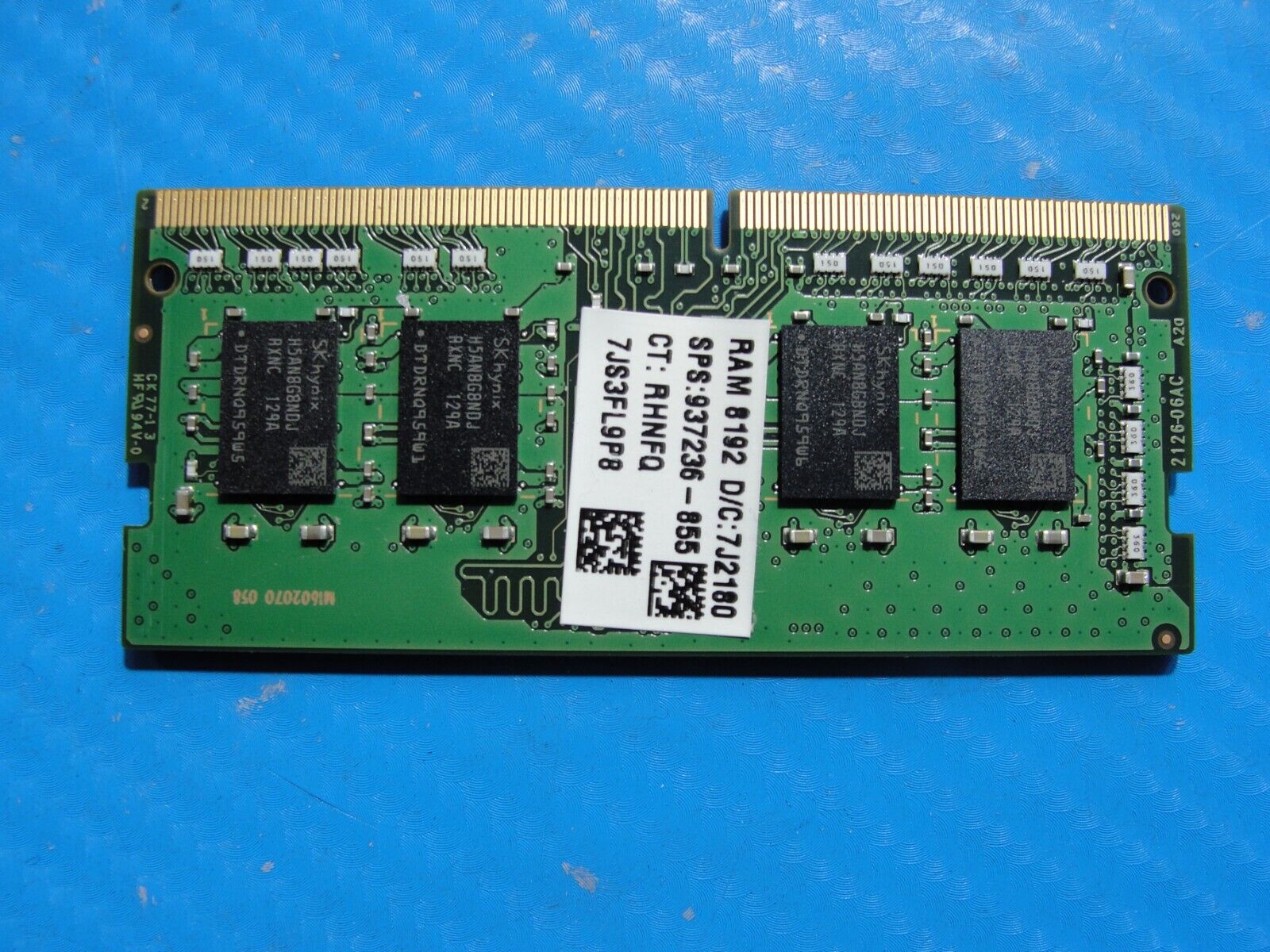 HP 15-dw3033dx Samsung 8GB 1Rx8 PC4-3200AA Memory RAM SO-DIMM HMA81GS6DJR8N-XN