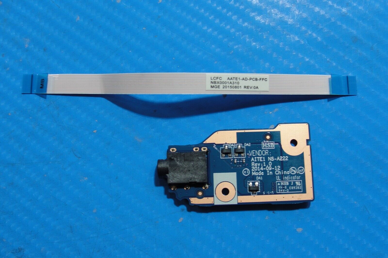 Lenovo ThinkPad 15.6” E560 OEM Audio Jack Board w/Cable NS-A222 NBX0001A310