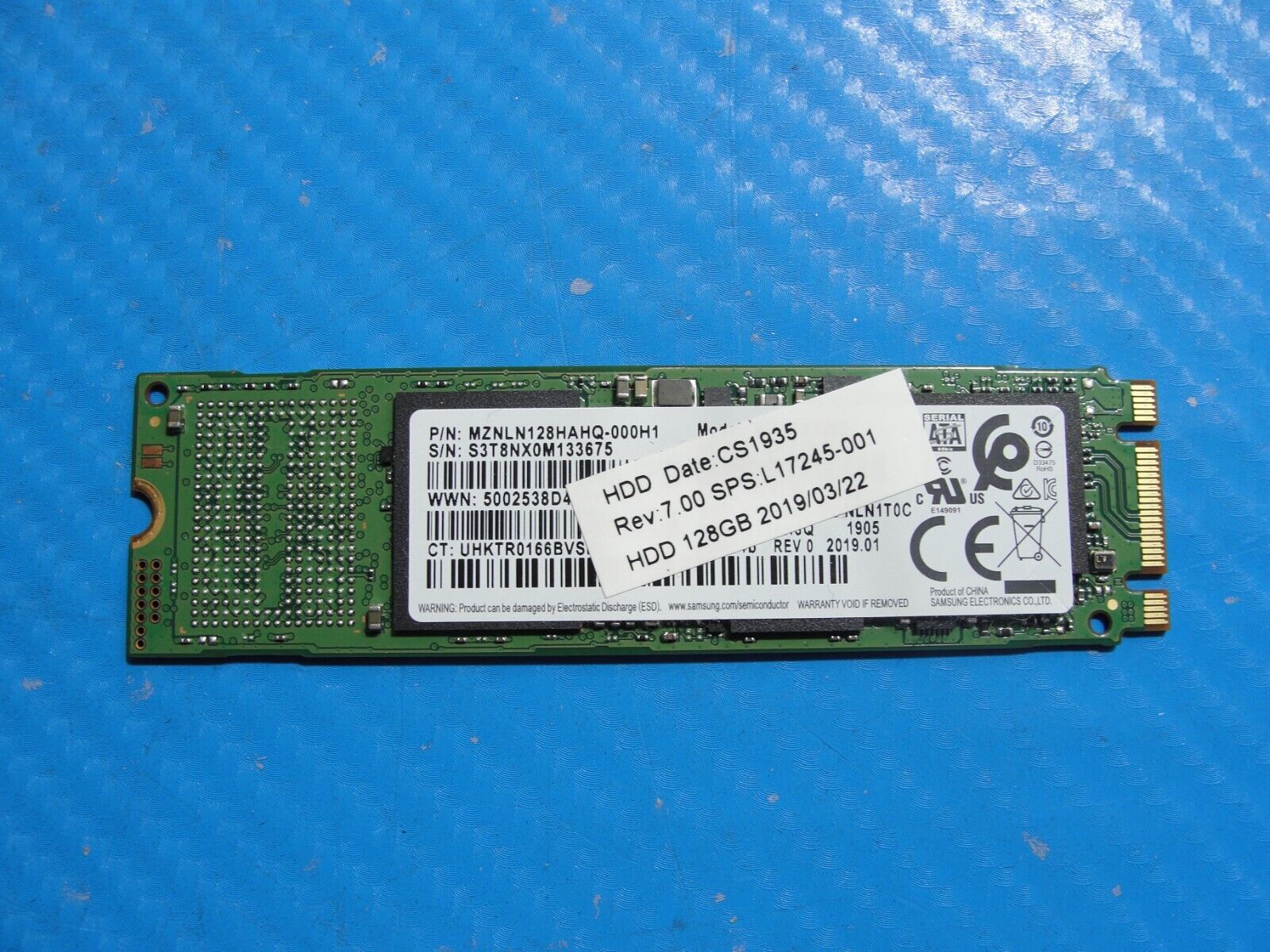 HP 840 G5 Samsung 128GB SATA M.2 SSD Solid State Drive MZNLN128HAHQ-000H1