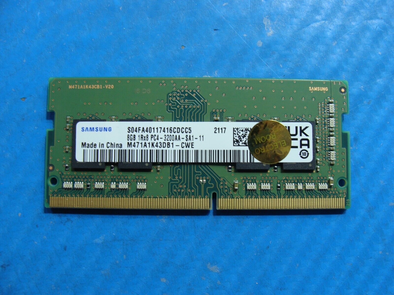 HP 14m-dw1013dx Samsung 8GB 1Rx8 PC4-3200AA Memory RAM SO-DIMM M471A1K43DB1-CWE