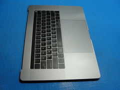 MacBook Pro A1990 2019 MV902LL/A 15" Top Case Palmrest NO Battery Gray 661-13163