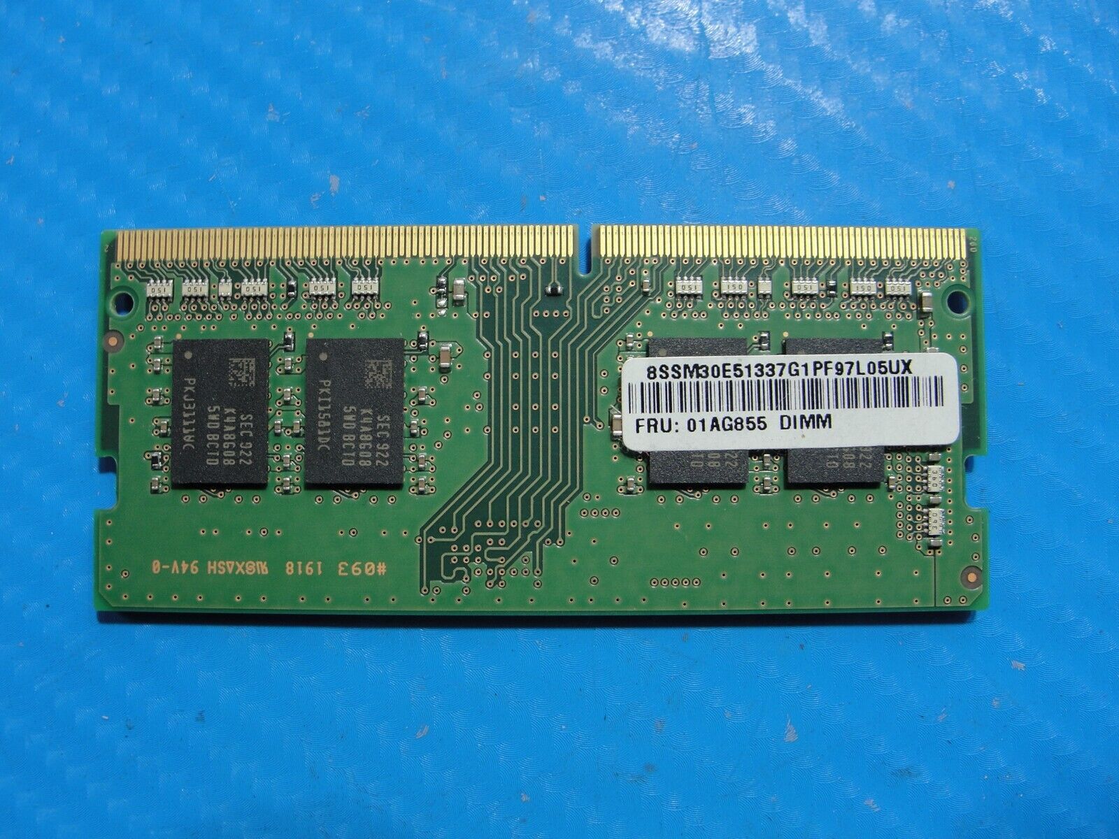 Lenovo L14 Samsung 8GB 1Rx8 PC4-2666V Memory RAM SO-DIMM M471A1K43DB1-CTD