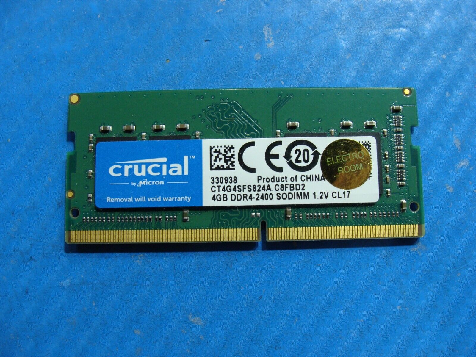 Dell 13 5379 Crucial 4GB DDR4-2400 SO-DIMM Memory RAM CT4G4SFS824A.C8FBD2