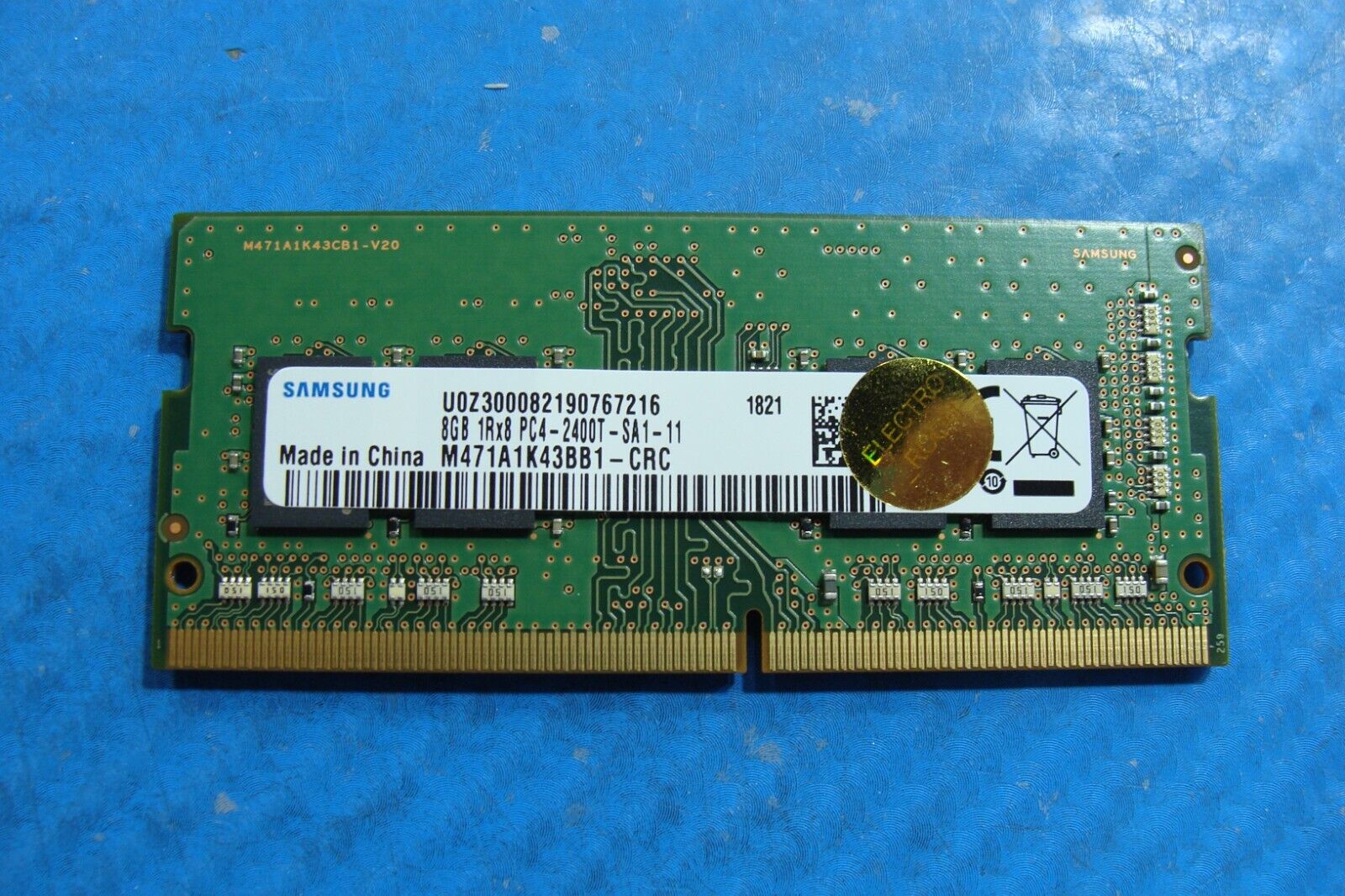 Lenovo P51 Samsung 8GB 1Rx8 PC4-2400T Memory RAM SO-DIMM M471A1K43BB1-CRC