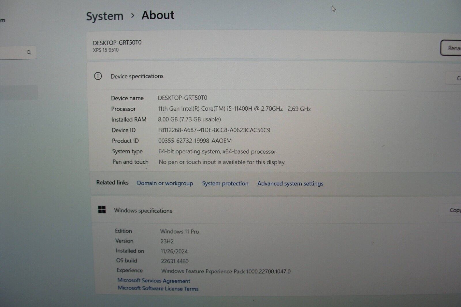 Dell XPS 15 9510 15.6