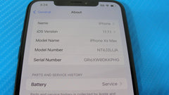 Apple iPhone XS Max - 256 GB - Silver (Unlocked) /Cracked back /READ