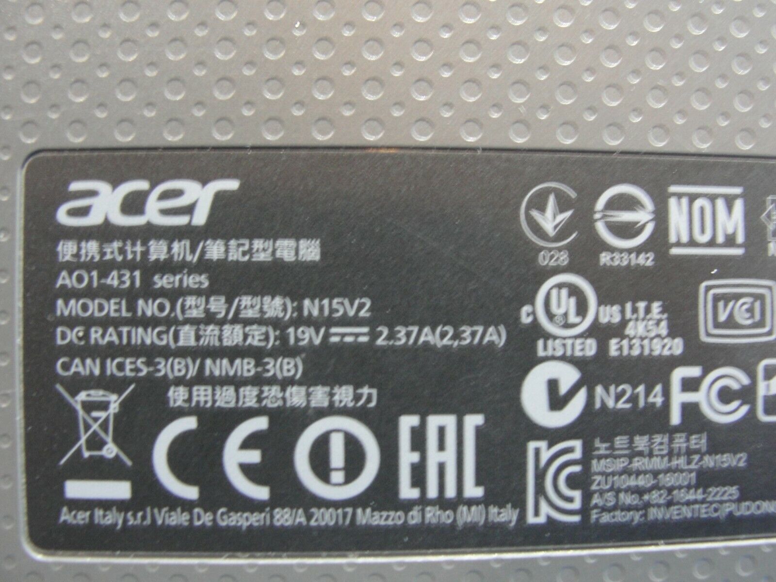 Acer Aspire One AO1-431-C8G8 14