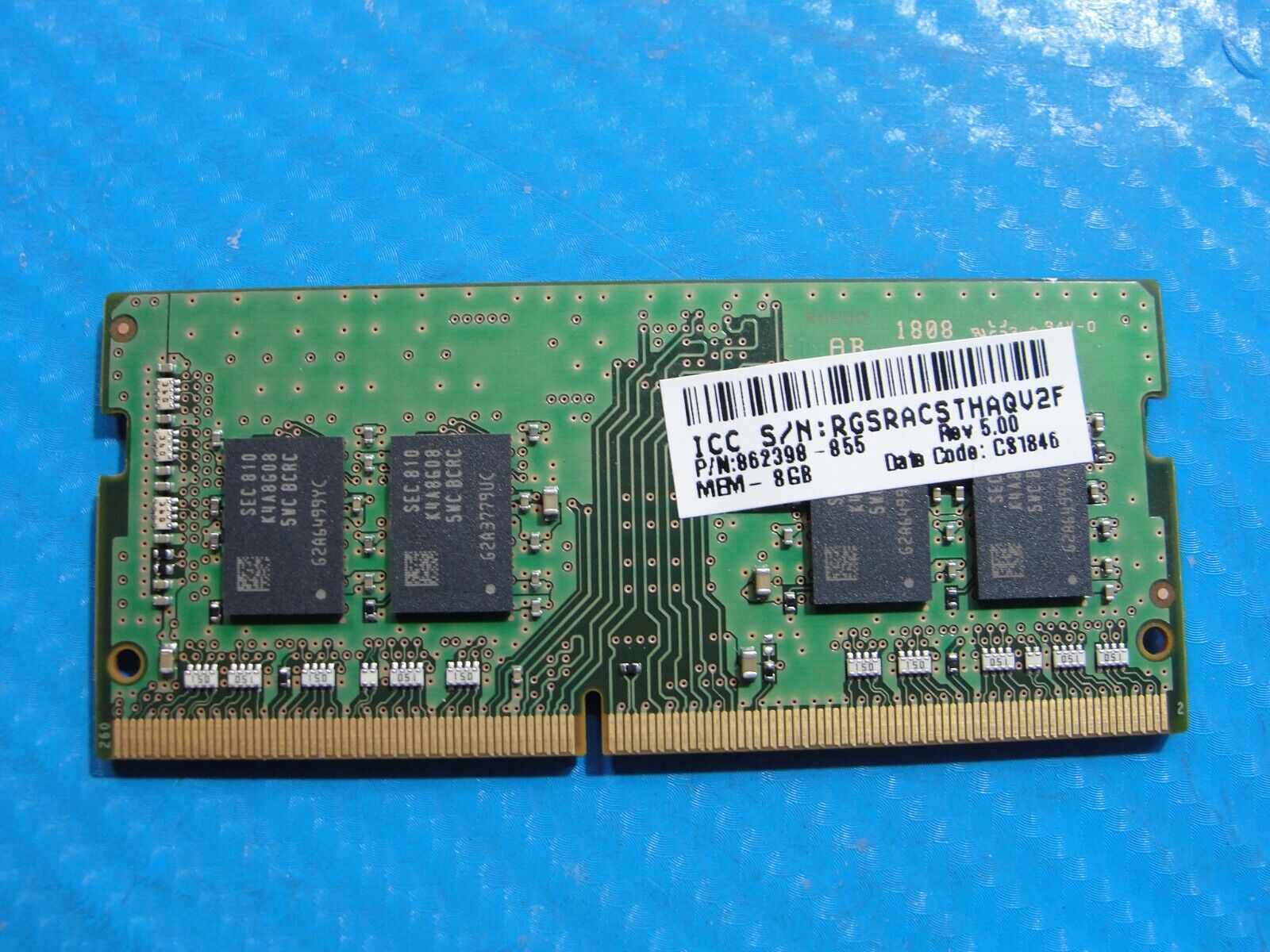 HP 17-by0062st Samsung 8GB 1Rx8 PC4-2400T Memory RAM SO-DIMM M471A1K43CB1-CRC