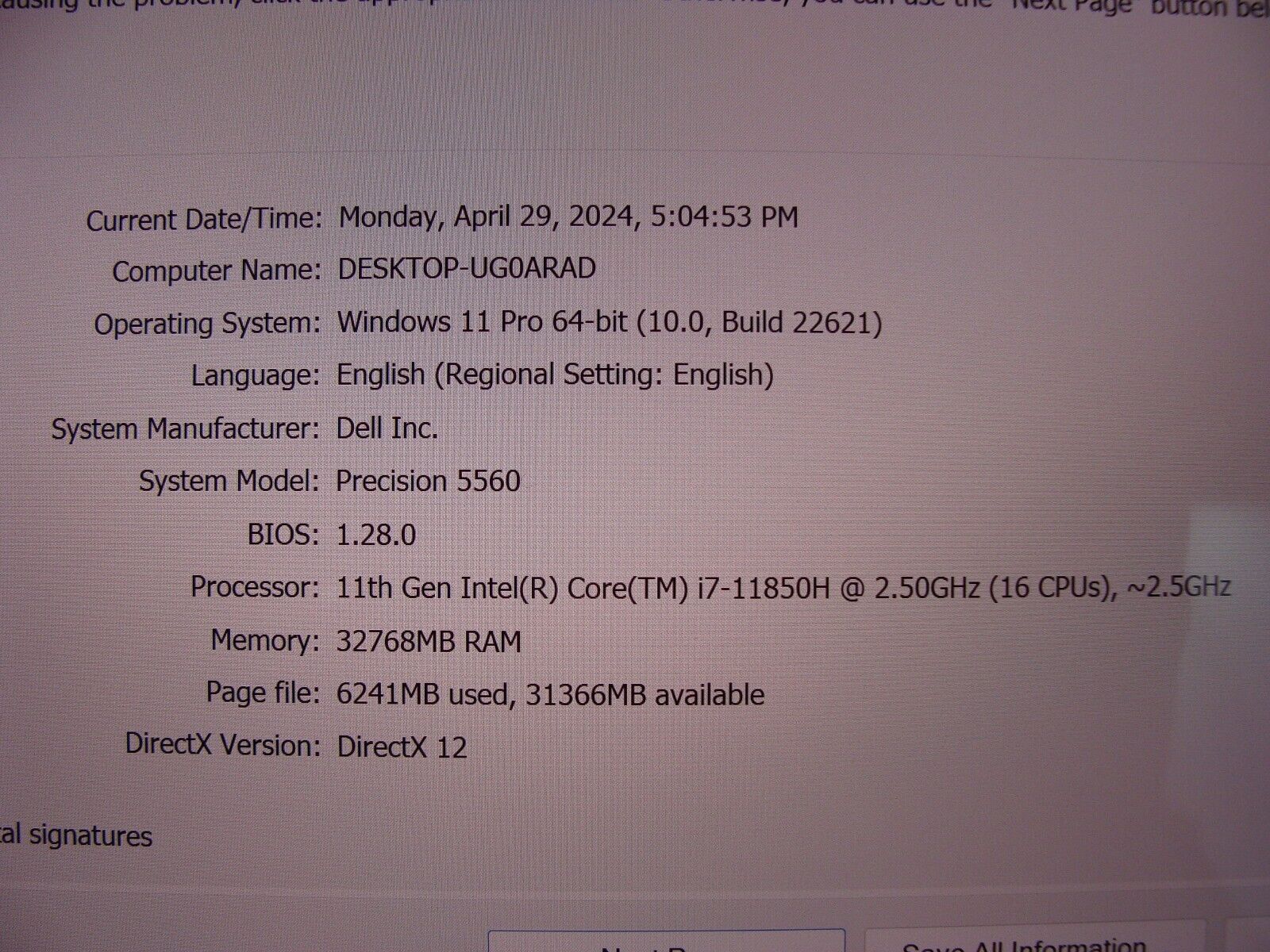 Dell Precision 5560 15.6