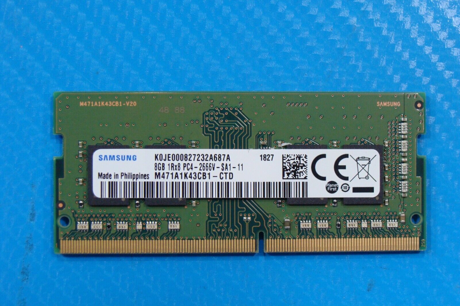 Asus GX531GS-AH76 Samsung 8GB 1Rx8 PC4-2666V Memory RAM SO-DIMM M471A1K43CB1-CTD