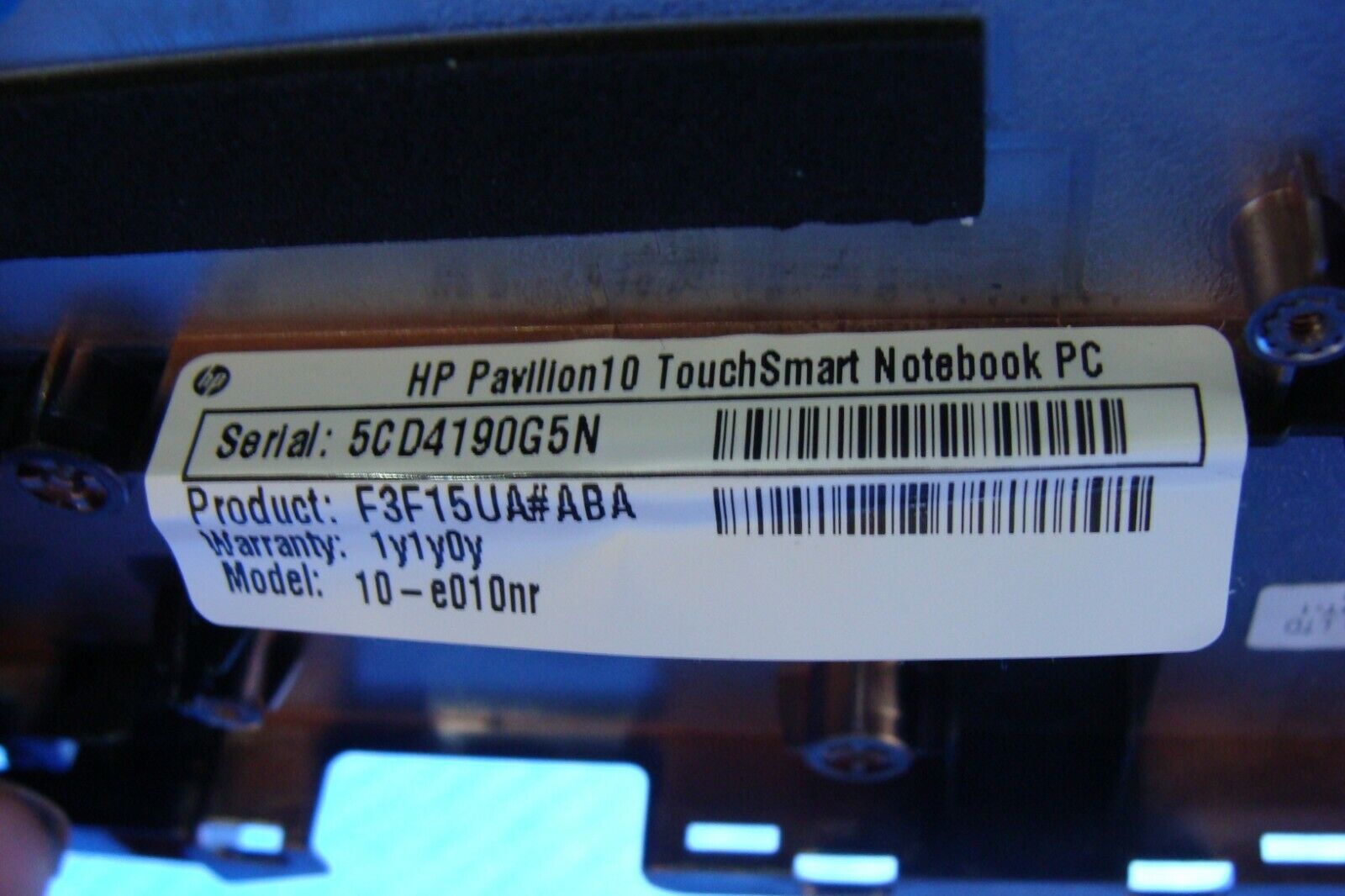 HP Pavilion TouchSmart 10-e010nr 10.1