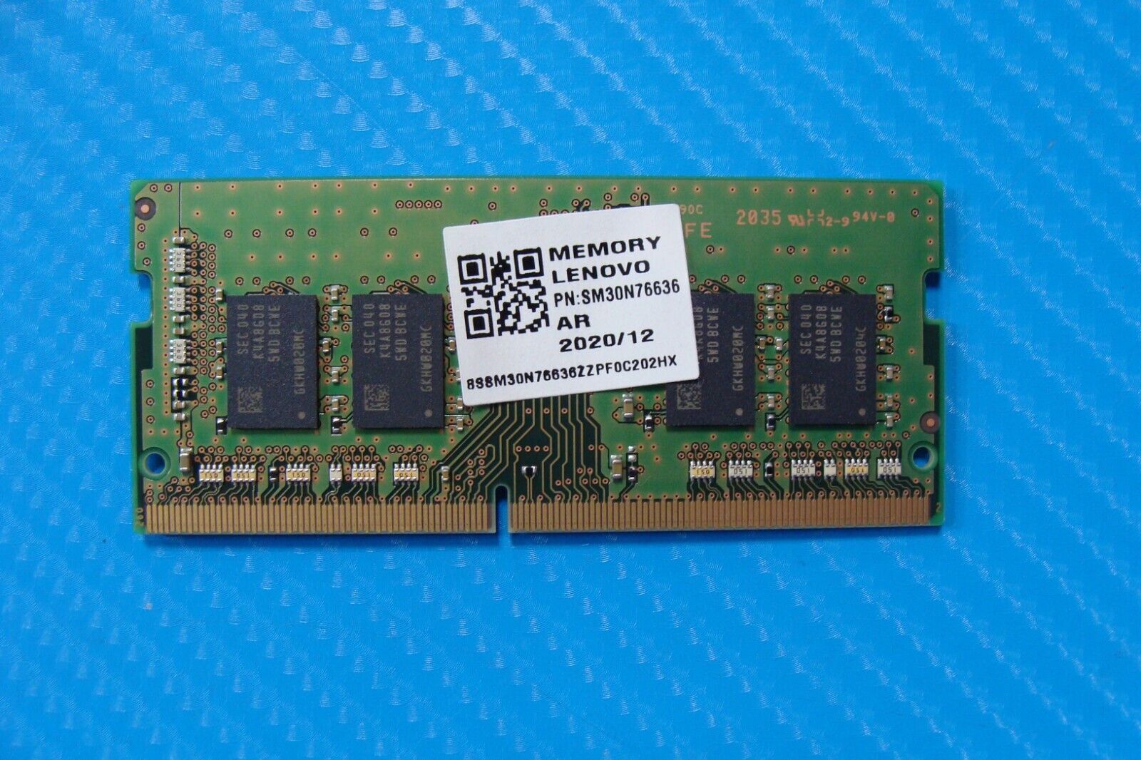 Lenovo 3 15IML05 Samsung 8GB 1Rx8 PC4-3200A Memory RAM SO-DIMM M471A1K43DB1-CWE