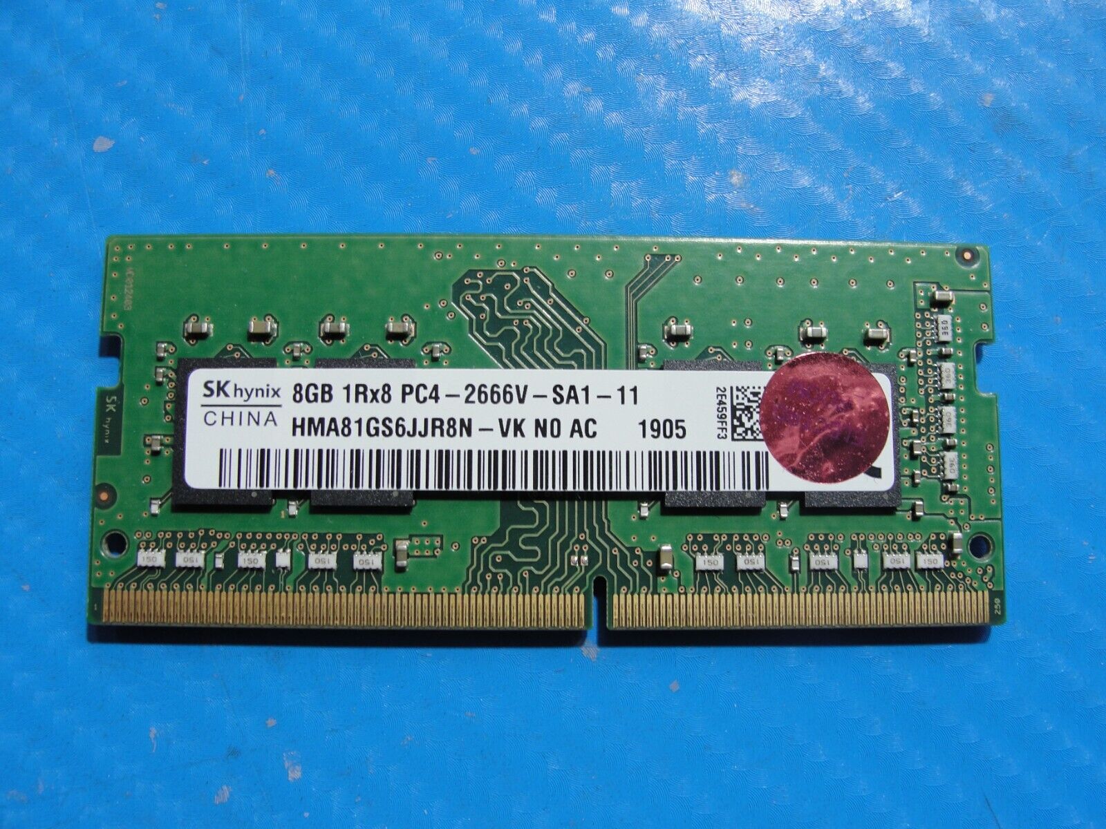 Dell G3 3579 SK Hynix 8GB 1Rx8 PC4-2666V Memory RAM SO-DIMM HMA81GS6JJR8N-VK