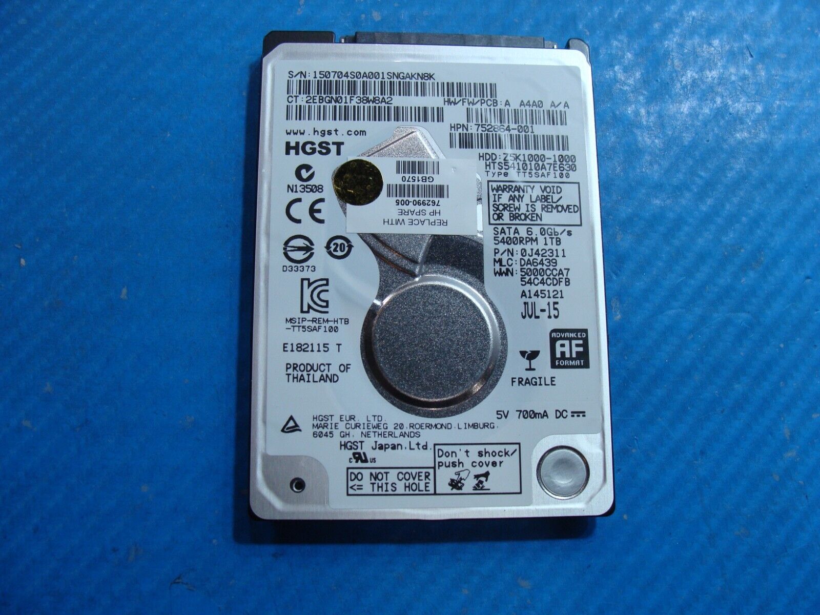 HP m6-w101dx HGST 1TB SATA 2.5