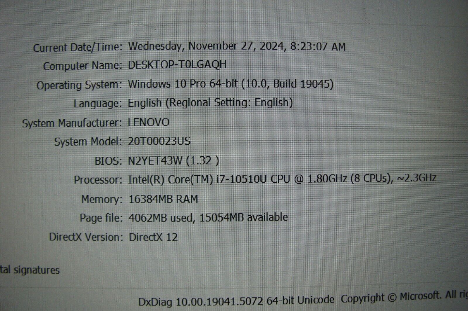 Lenovo ThinkPad T14s Gen1 14