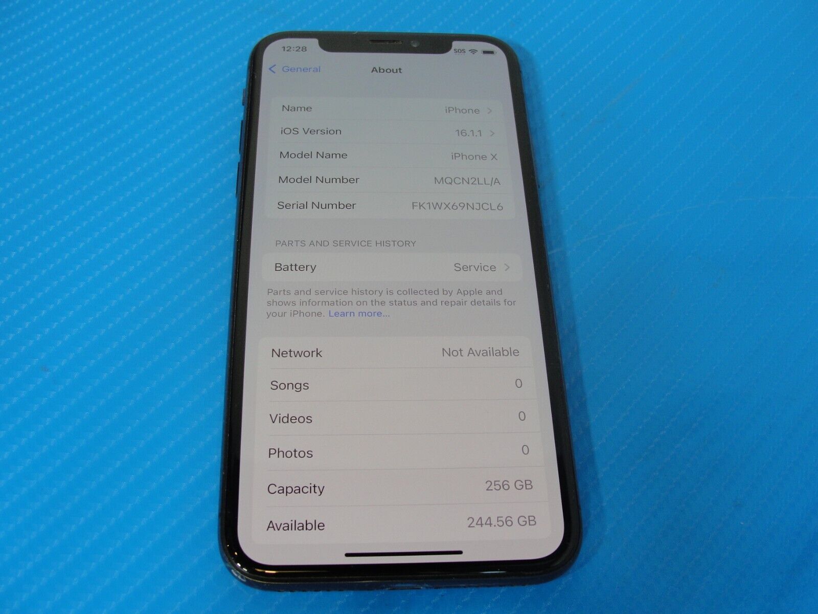 Apple iPhone X A1865 256 GB Unlocked Clean IMEI