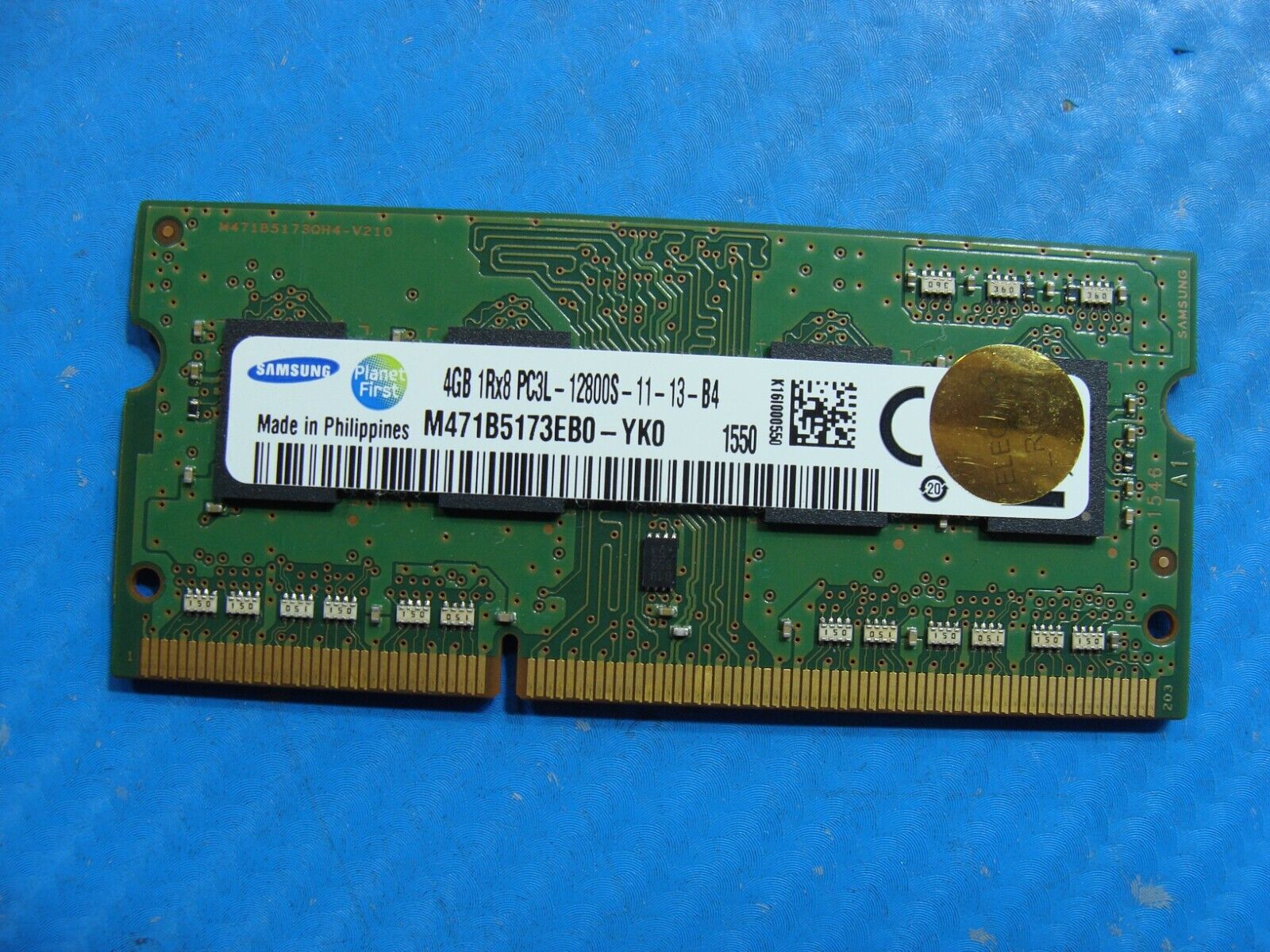 HP 15-ab293cl Samsung 4GB 1Rx8 PC3L-12800S Memory RAM SO-DIMM M471B5173EB0-YK0