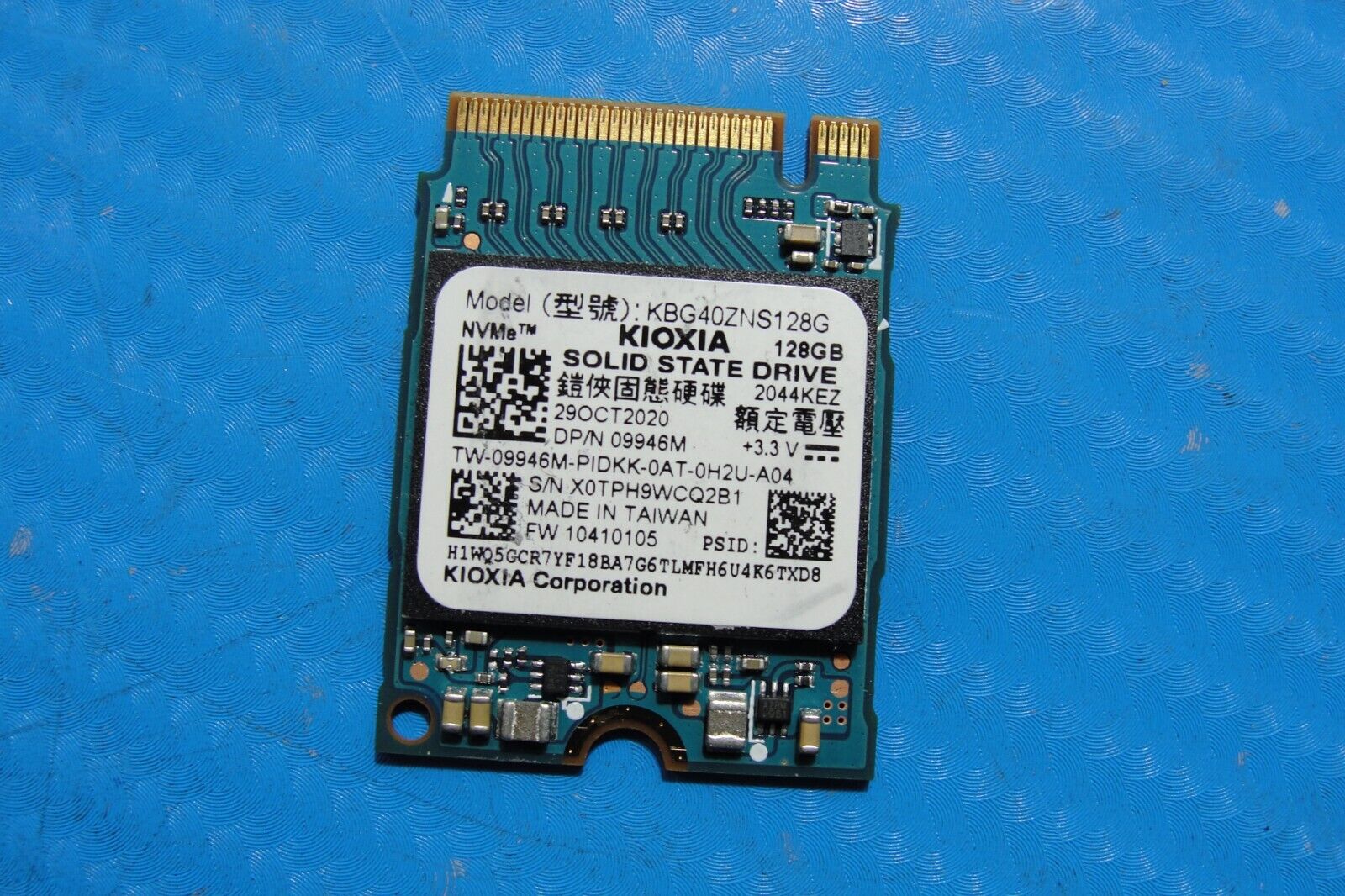 Dell 5410 Kioxia 128GB NVMe M.2 SSD Solid State Drive KBG40ZNS128G 9946M