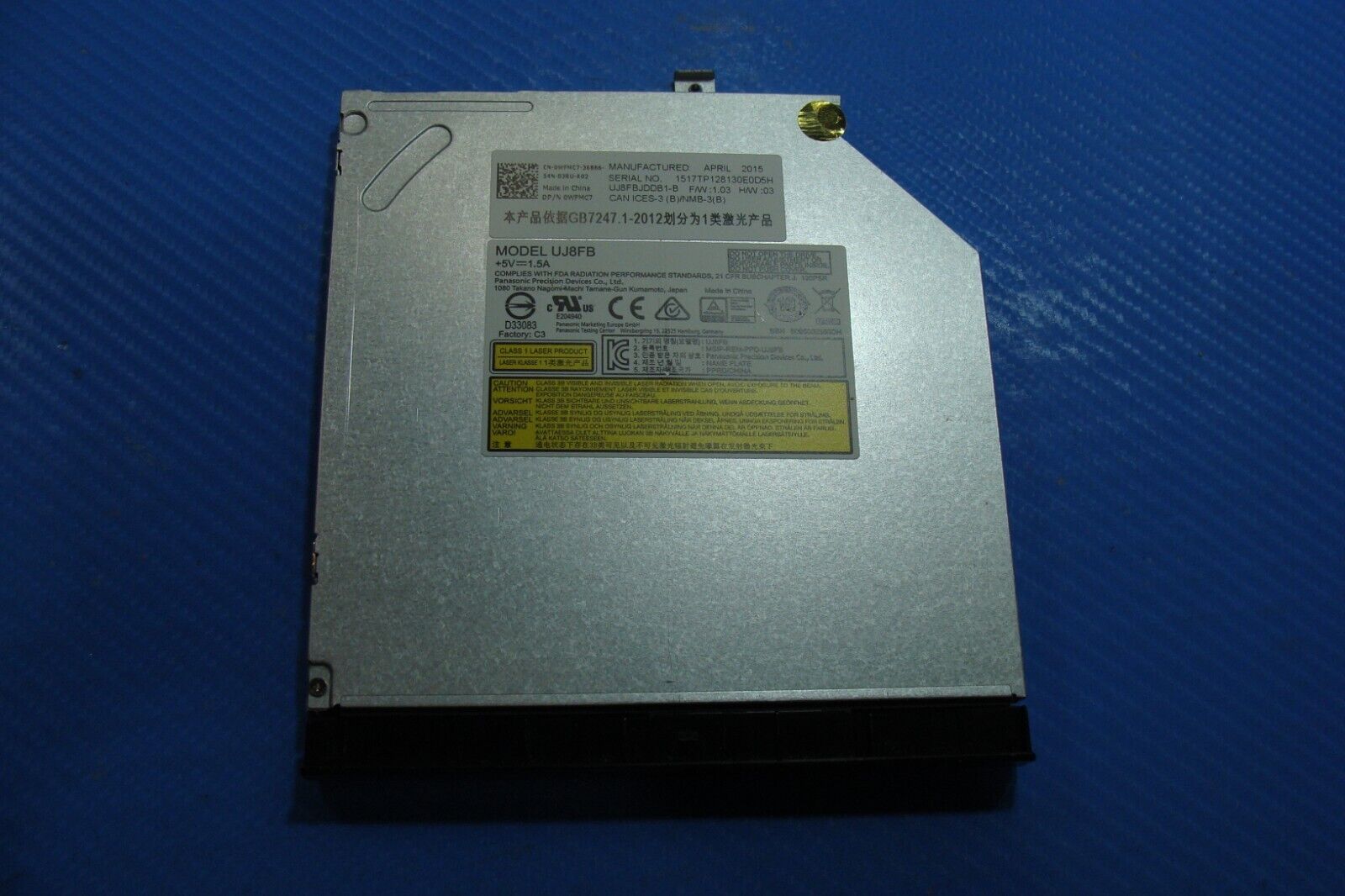 Dell Inspiron 15.6” 5555 Genuine Laptop DVD Burner Drive UJ8FB WFMC7