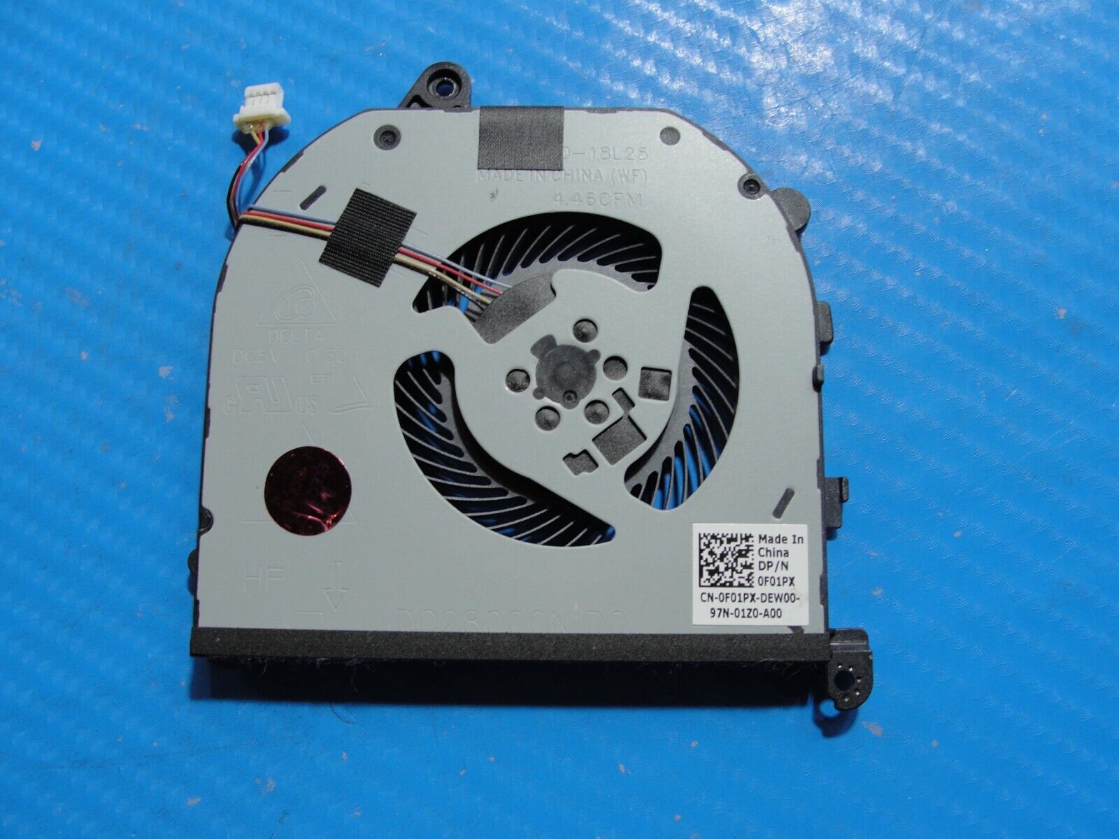 Dell XPS 15.6” 15 7590 Genuine Laptop CPU Cooling Fan F01PX DC28000N1D0