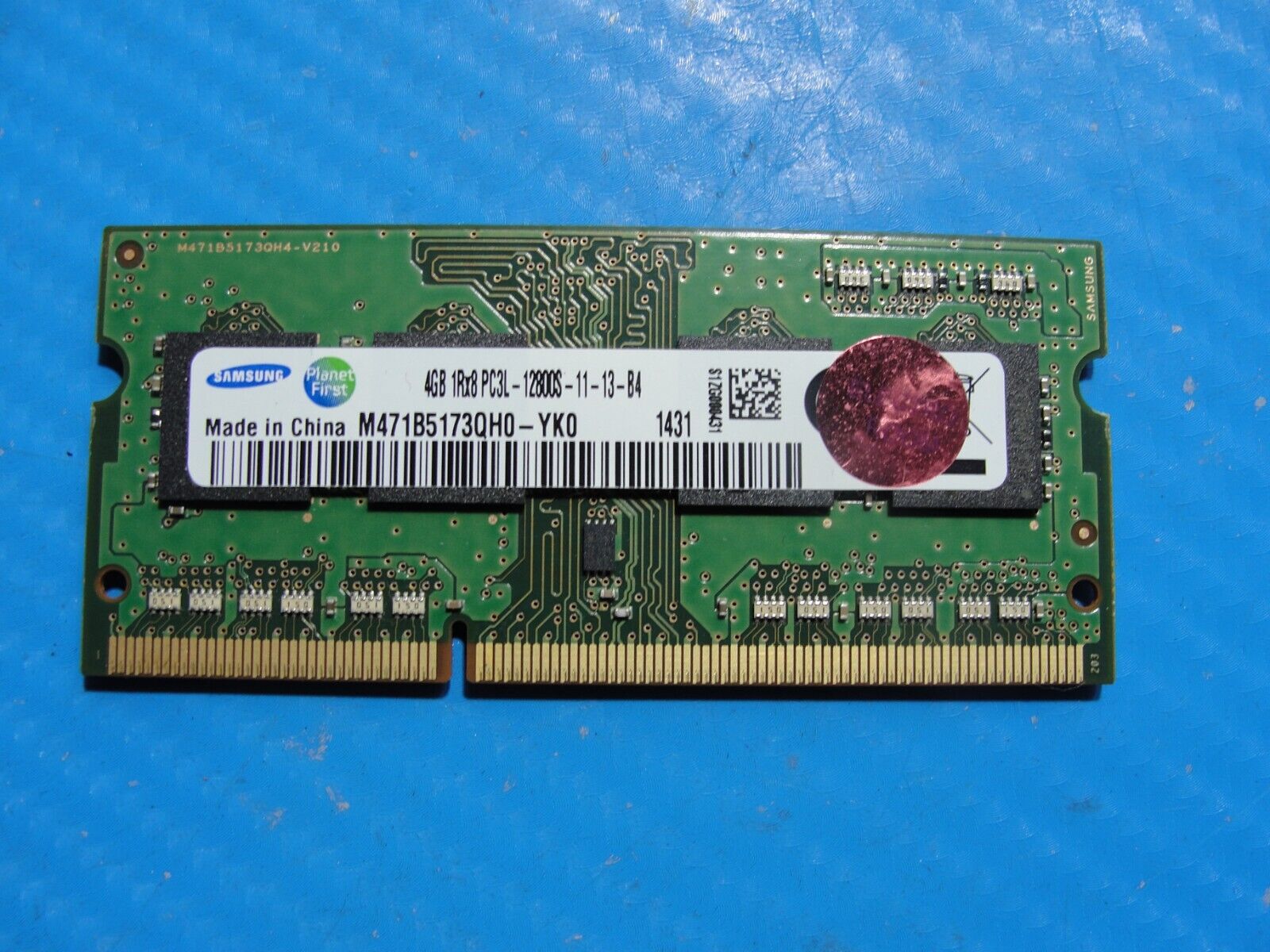 Lenovo G510 Samsung 4GB 1Rx8 PC3L-12800S Memory RAM M471B5173QH0-YK0