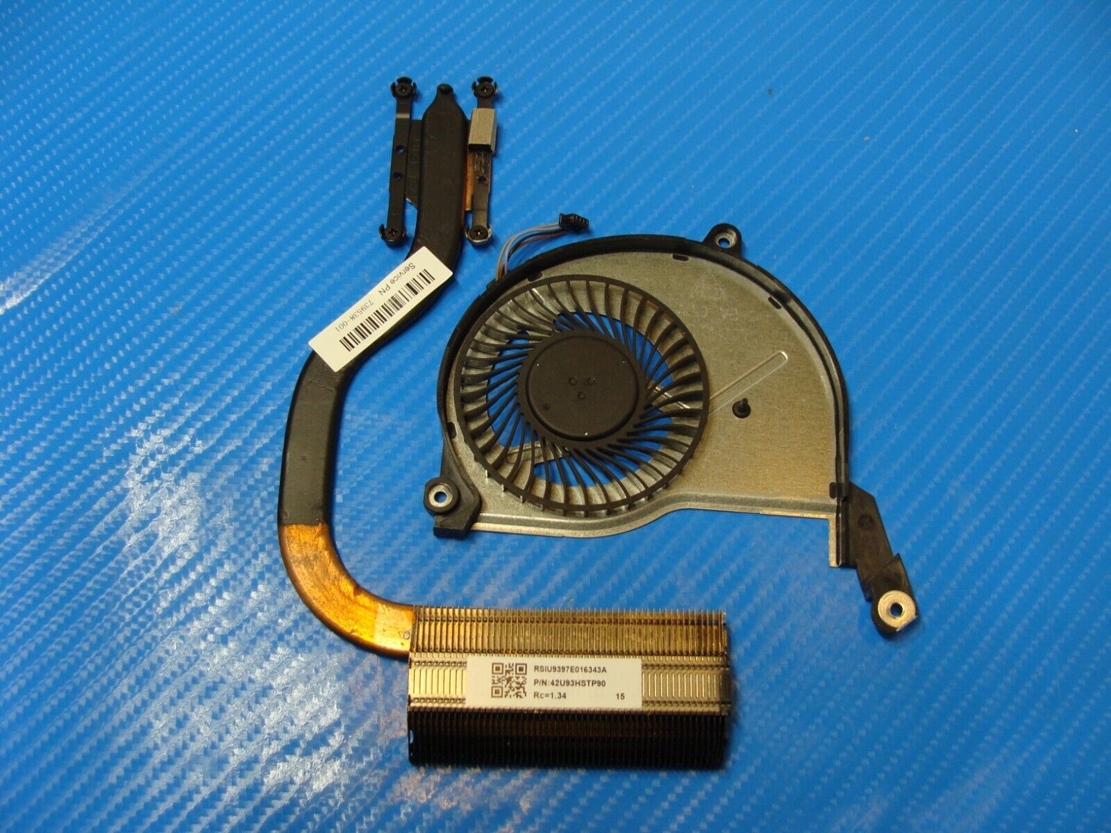 HP 15.6” 15-f305dx OEM Laptop CPU Cooling Fan w/Heatsink 739538-001 736278-001