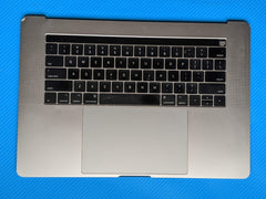 MacBook Pro 15" A1707 2016 MLH32LL/A Top Case Palmrest w/Battery Gray 661-06377