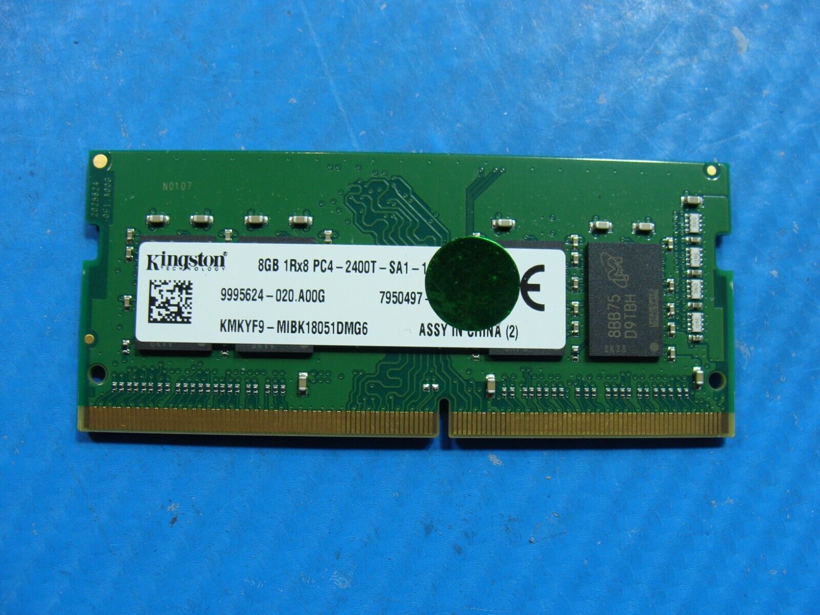 Dell 5580 Kingston 8GB 1Rx8 PC4-2400T Memory RAM SO-DIMM KMKYF9-MIB