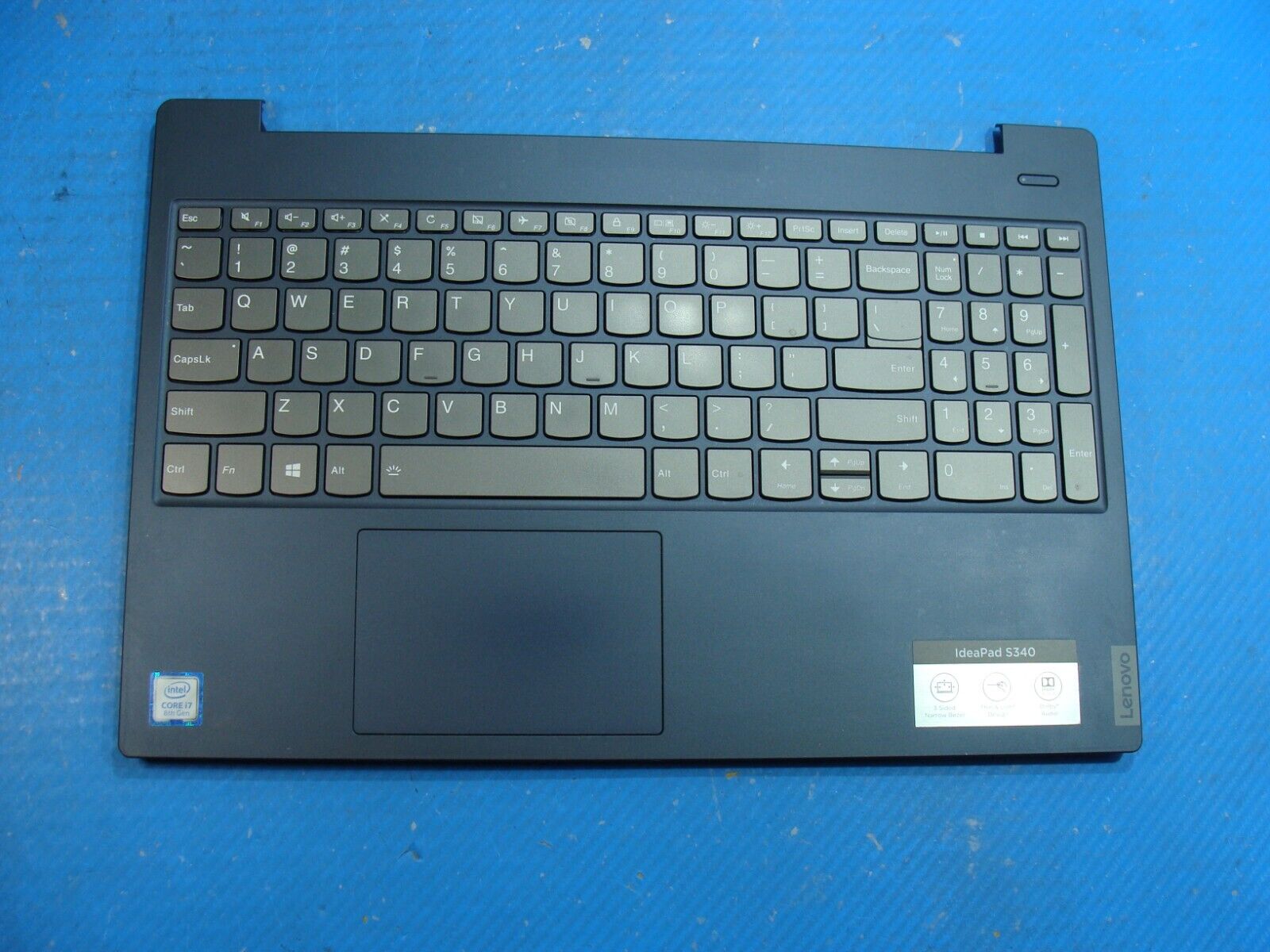 Lenovo IdeaPad 15.6” S340-15IWL 81N8 Palmrest w/TouchPad BL Keyboard 5CB0S18691