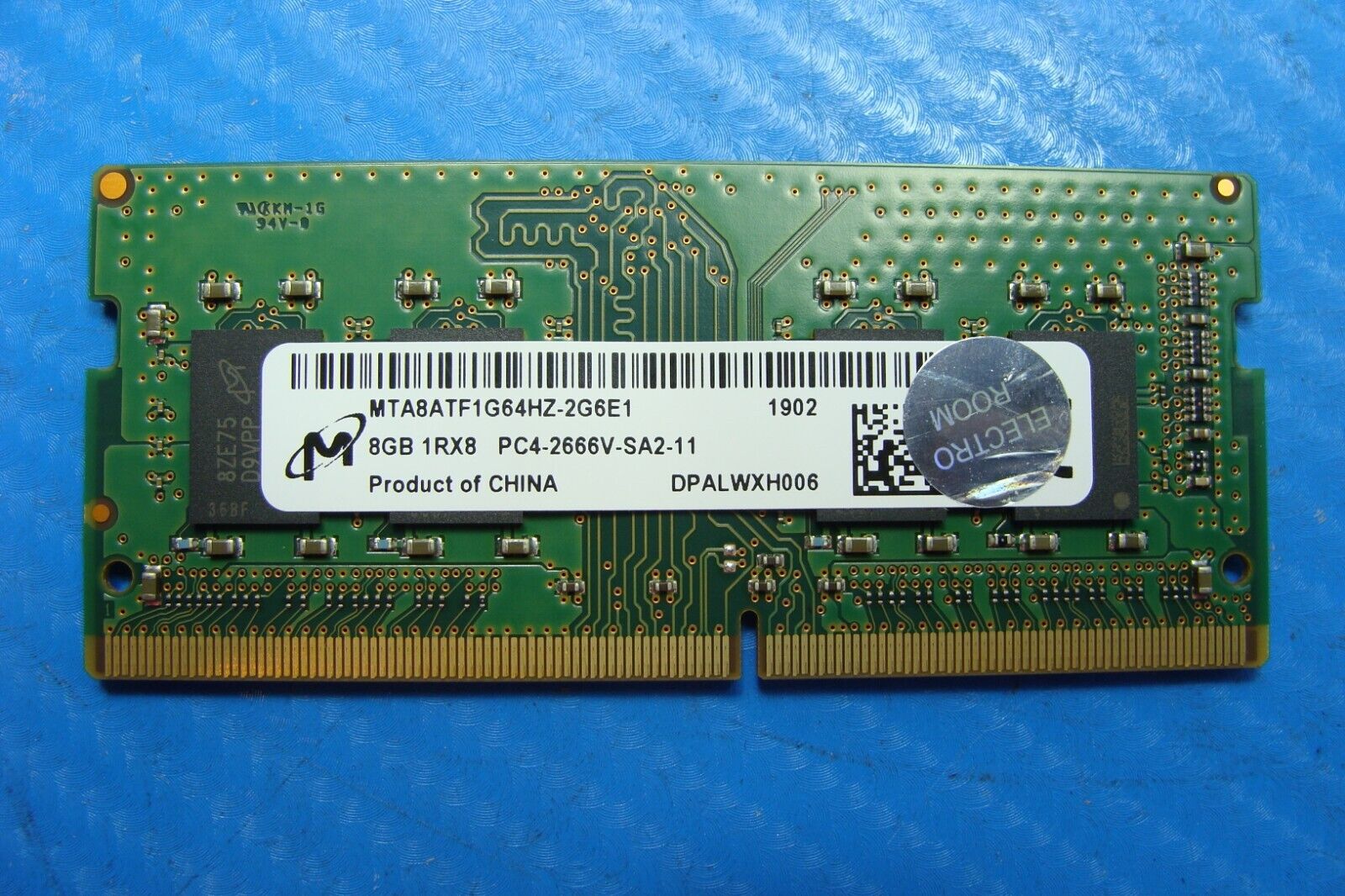 $24.99 | HP 840 G5 Micron 8Gb 1Rx8 Memory Ram So-Dimm pc4-2666v mta8atf1g64hz-2g6e1