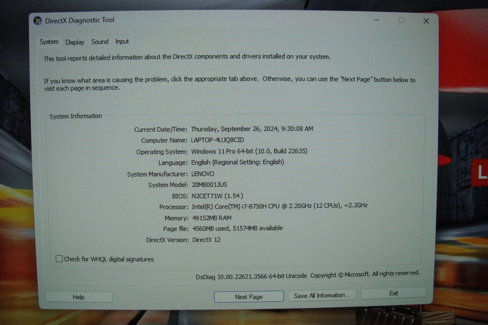 Lenovo ThinkPad P72 17.3