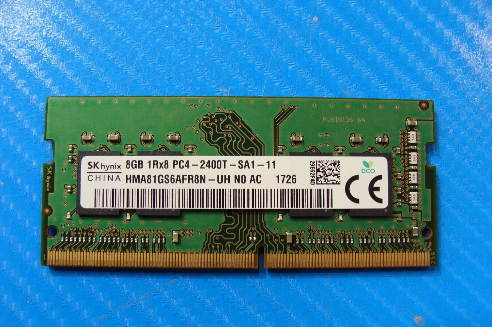 Dell 13 5378 SK Hynix 8GB 1Rx8 PC4-2400T Memory RAM SO-DIMM HMA81GS6AFR8N-UH