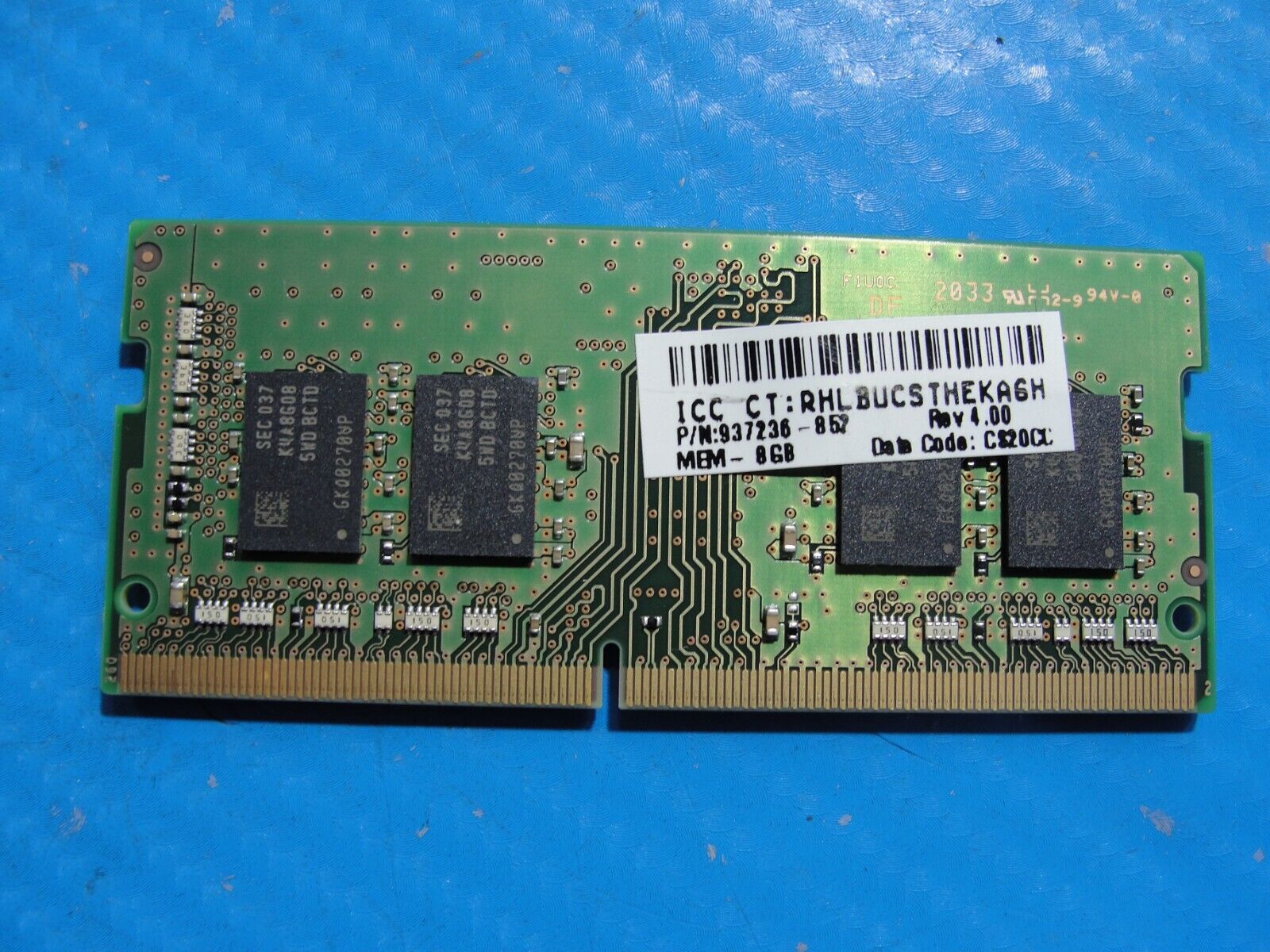 HP 840 G7 Samsung 8GB 1Rx8 PC4-2666V Memory RAM SO-DIMM M471A1K43DB1-CTD