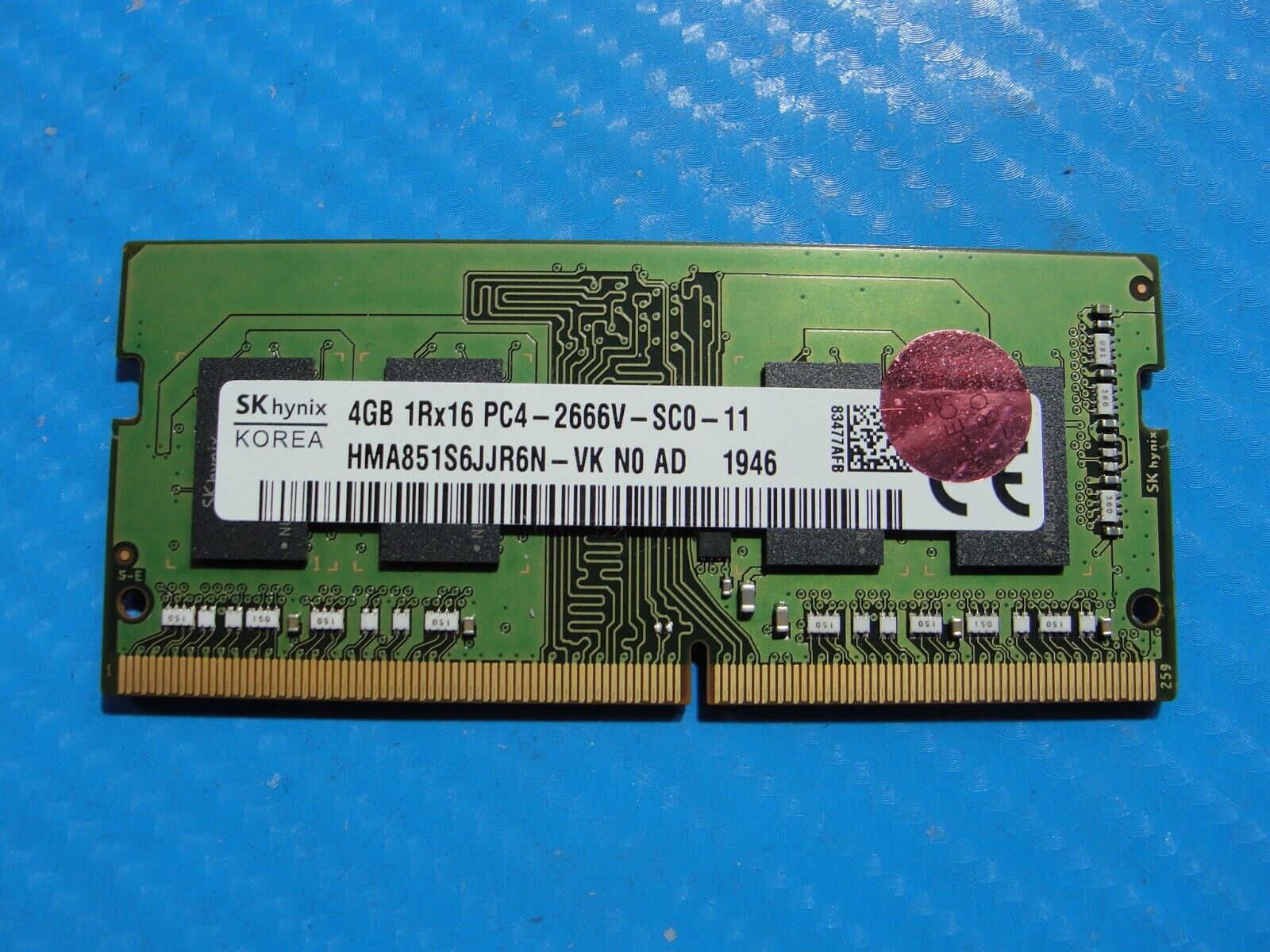 Acer A515-43-R19L SK Hynix 4GB PC4-2666V Memory RAM SO-DIMM HMA851S6JJR6N-VK