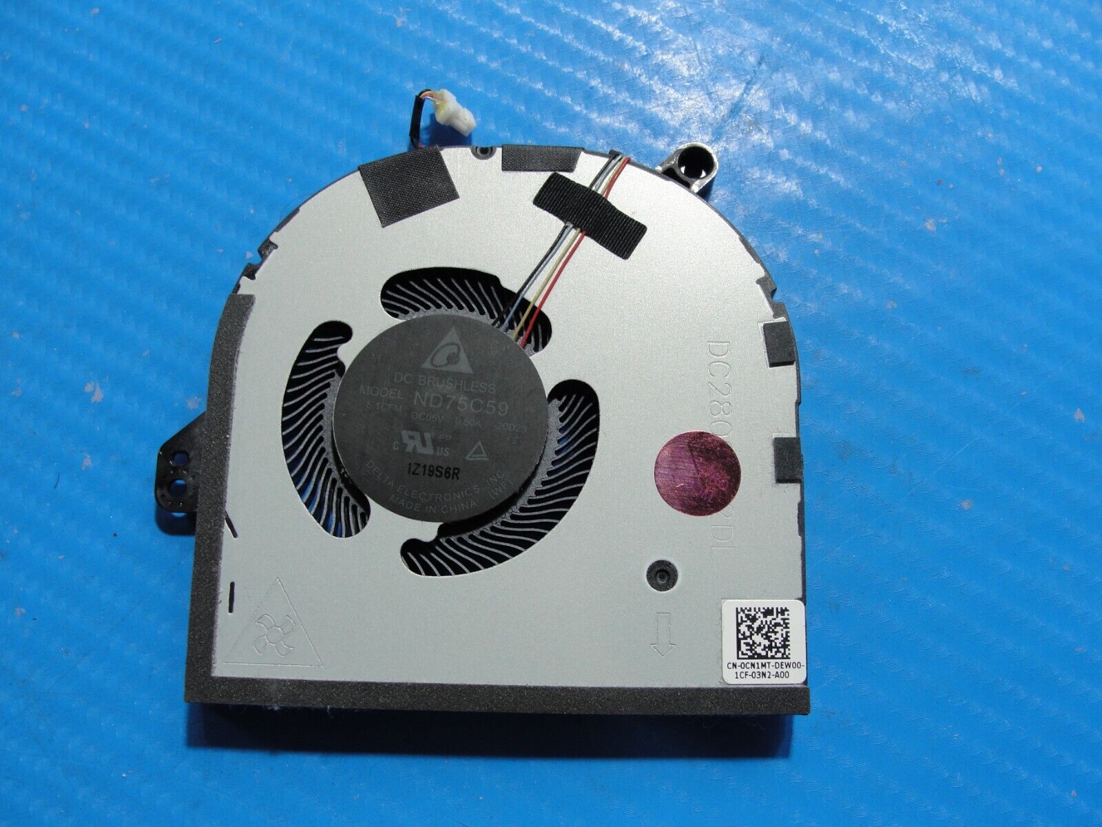 Dell XPS 15.6” 15 9510 Genuine Laptop CPU Cooling Fan CN1MT