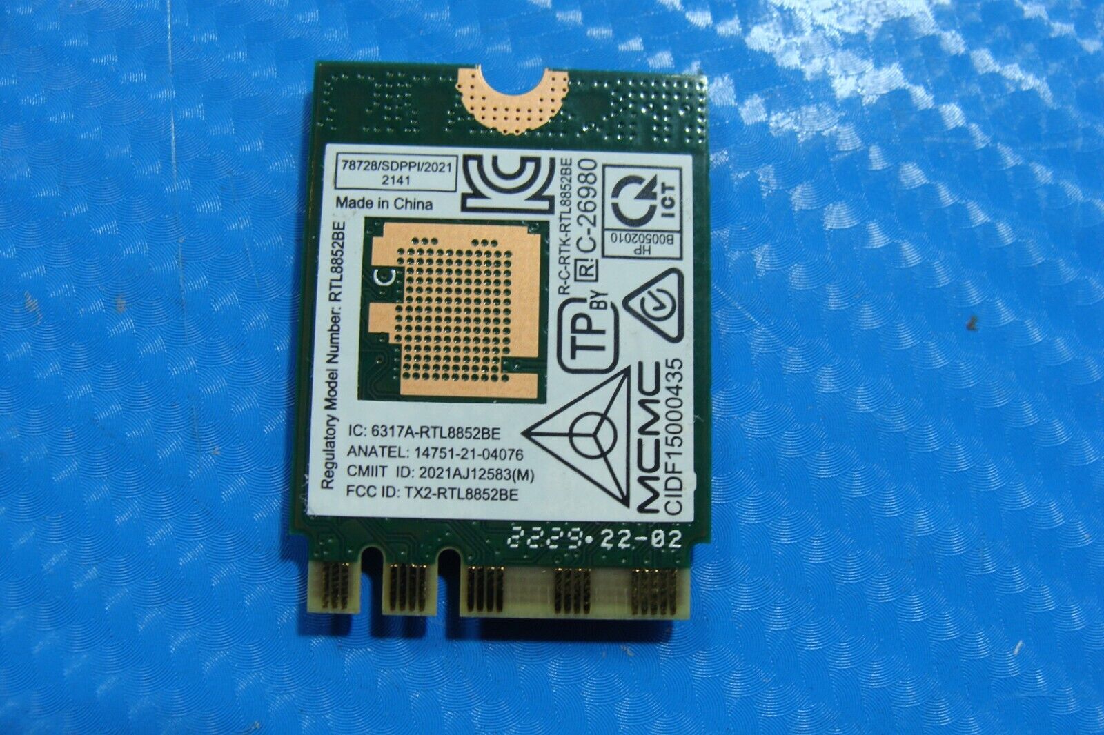 HP Pavilion Aero 13.3” 13-be1097nr OEM Wireless WiFi Card RTL8852BE M91127-001