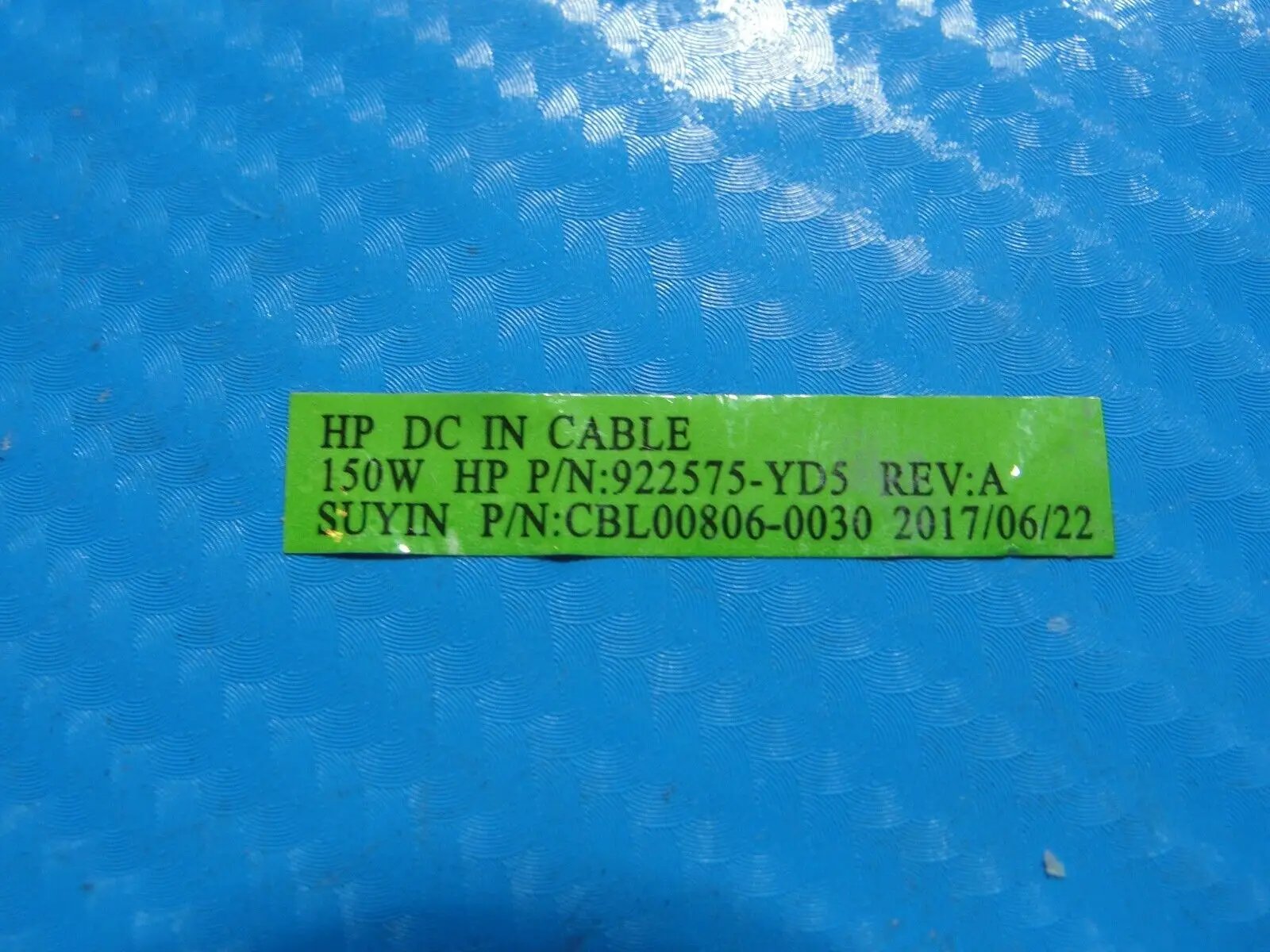 HP Pavilion Power 15.6” 15t-cb000 OEM Laptop DC IN Power Jack w/Cable 922575-YD5