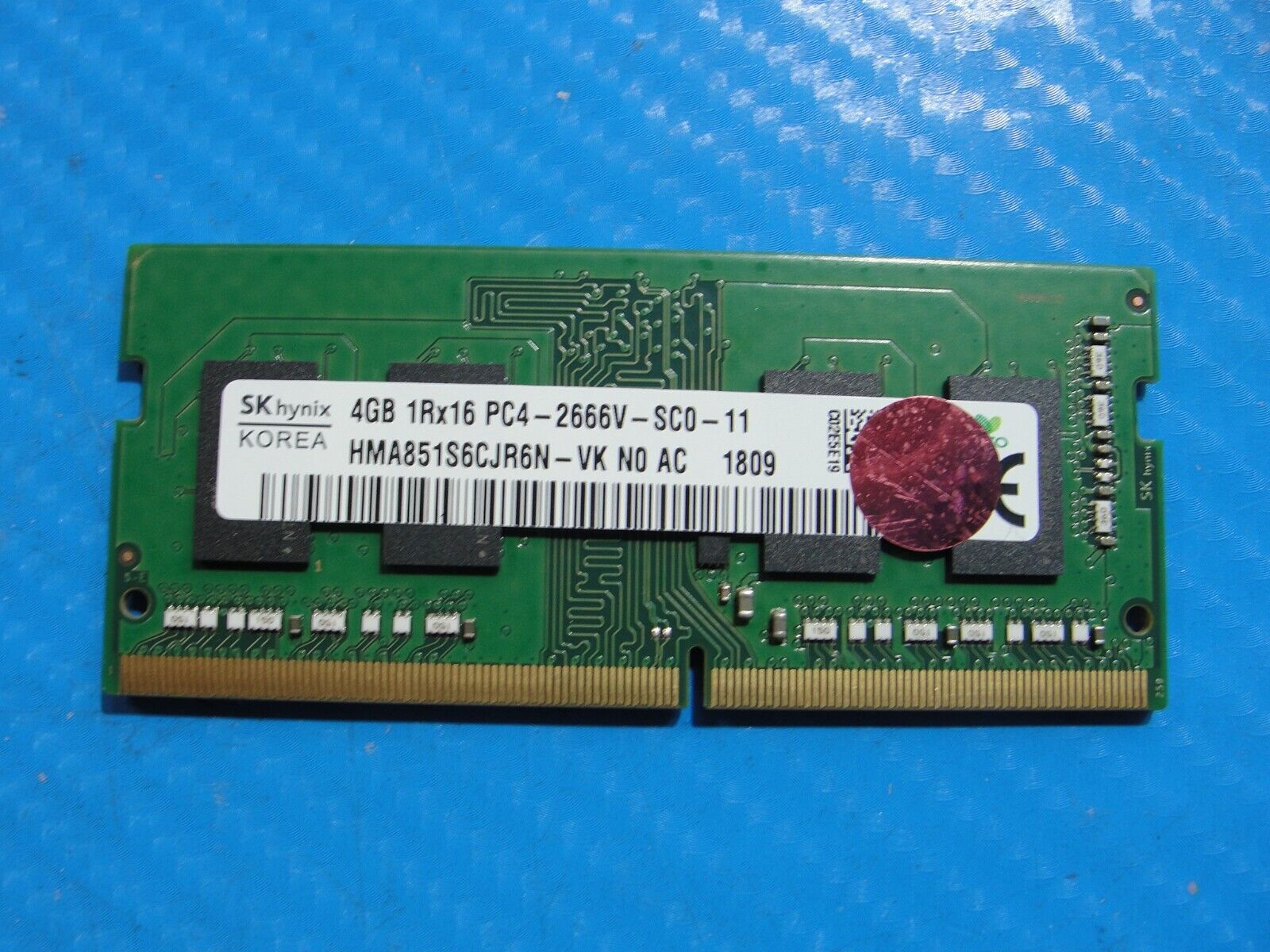 HP 17-by0053cl SK Hynix 4GB 1Rx16 PC4-2666V SO-DIMM Memory RAM HMA851S6CJR6N-VK