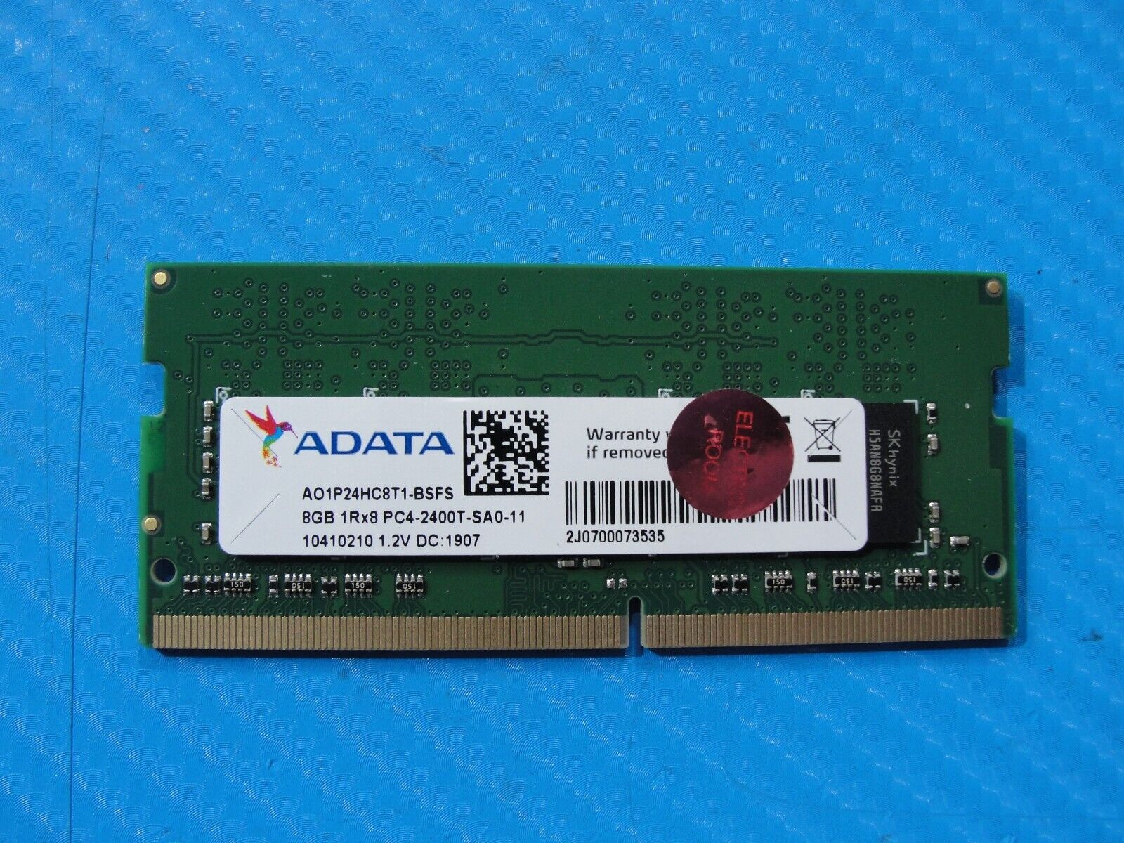 Dell 7490 ADATA 8GB 1Rx8 PC4-2400T Memory RAM SO-DIMM AO1P24HC8T1-BSFS