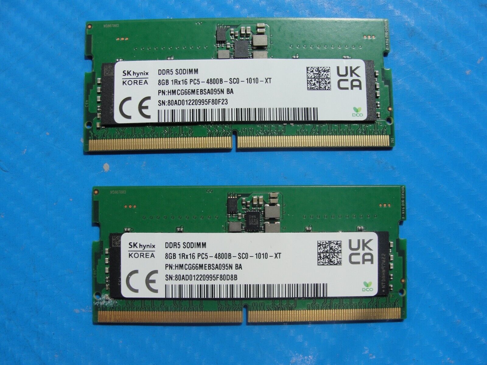 Dell 9520 SK hynix 16GB 2x8GB 1Rx16 PC5-4800B SO-DIMM Memory RAM HMCG66MEBSA095N