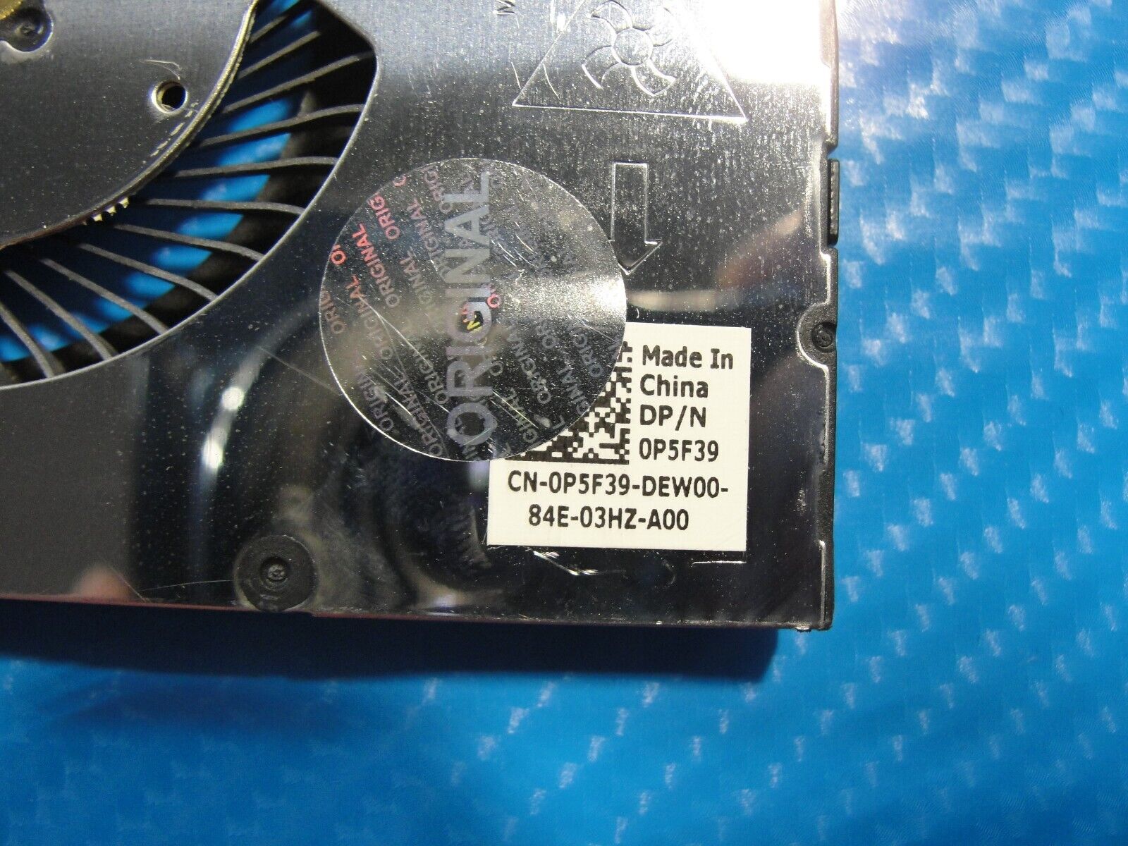 Dell Latitude 14” 5480 Genuine Laptop CPU Cooling Fan P5F39 DC28000IXDL