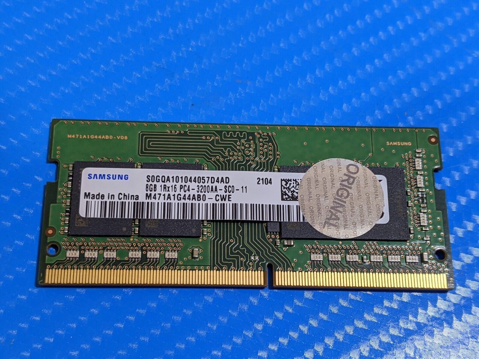 Dell 5420 Samsung 8GB 1Rx16 PC4-3200A SO-DIMM Memory RAM M471A1G44AB0-CWE